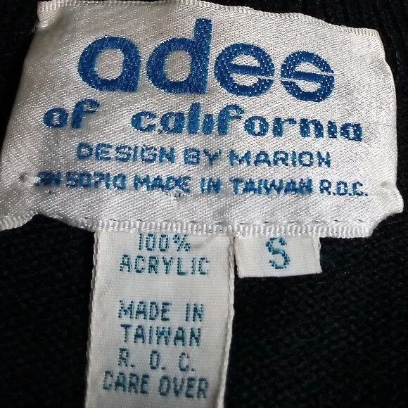 Other Vintage Ades Floral Embroidered Cardigan Sweater Size S / US 4 / IT 40 - 3 Thumbnail