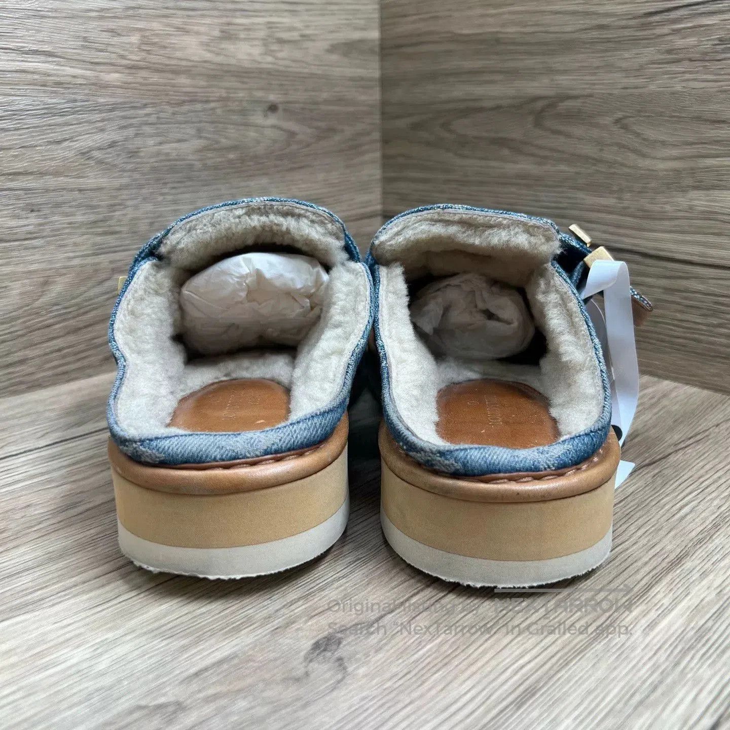 Louis Vuitton Louis Vuitton Nigo Denim Mule Slides. Size US 6 / EU 39 - 4 Thumbnail