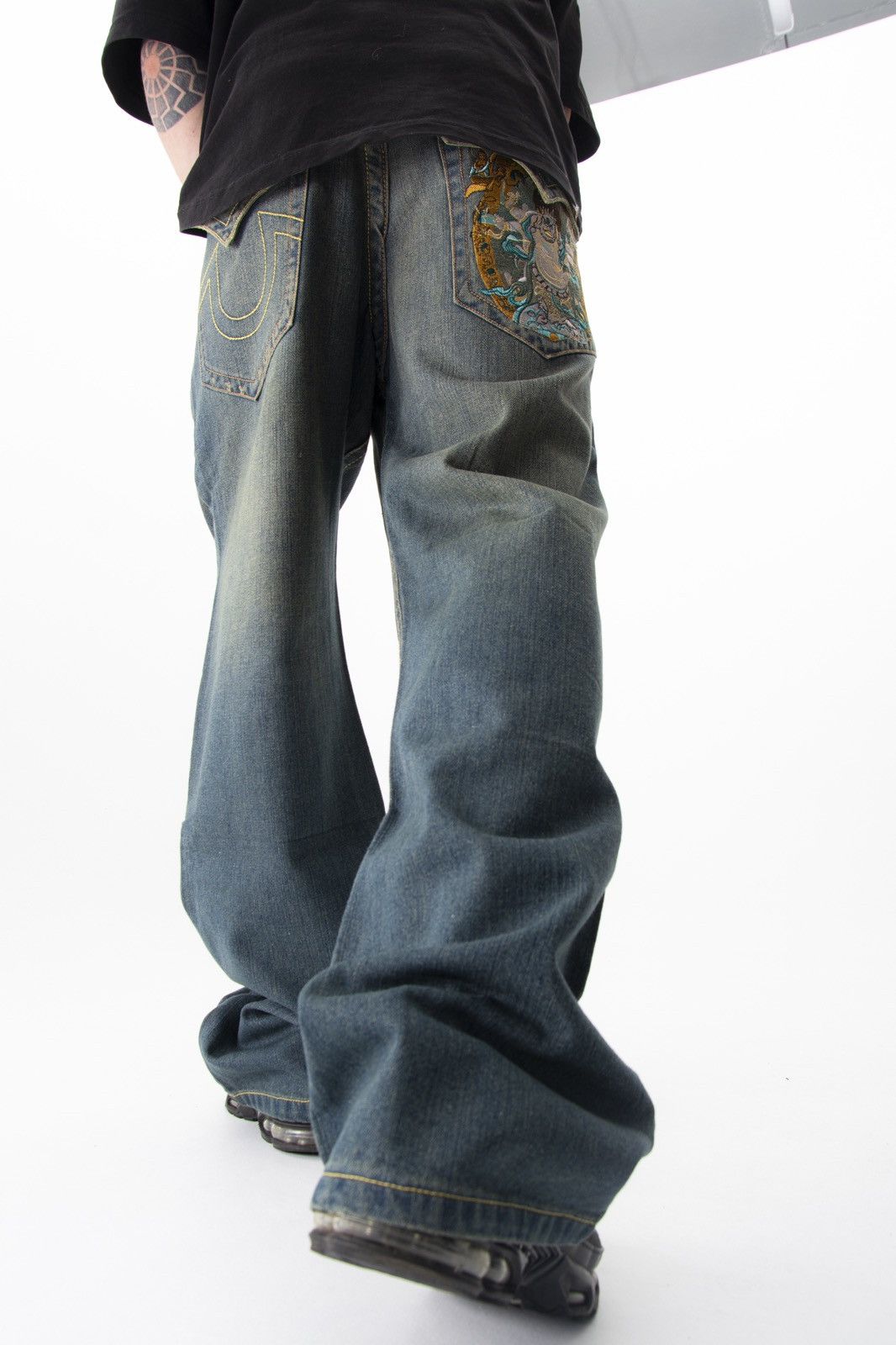 True Religion × Vintage 1New True Religion Jeans Denim faded pants y2k hype Size US 38 / EU 54 - 4 Thumbnail