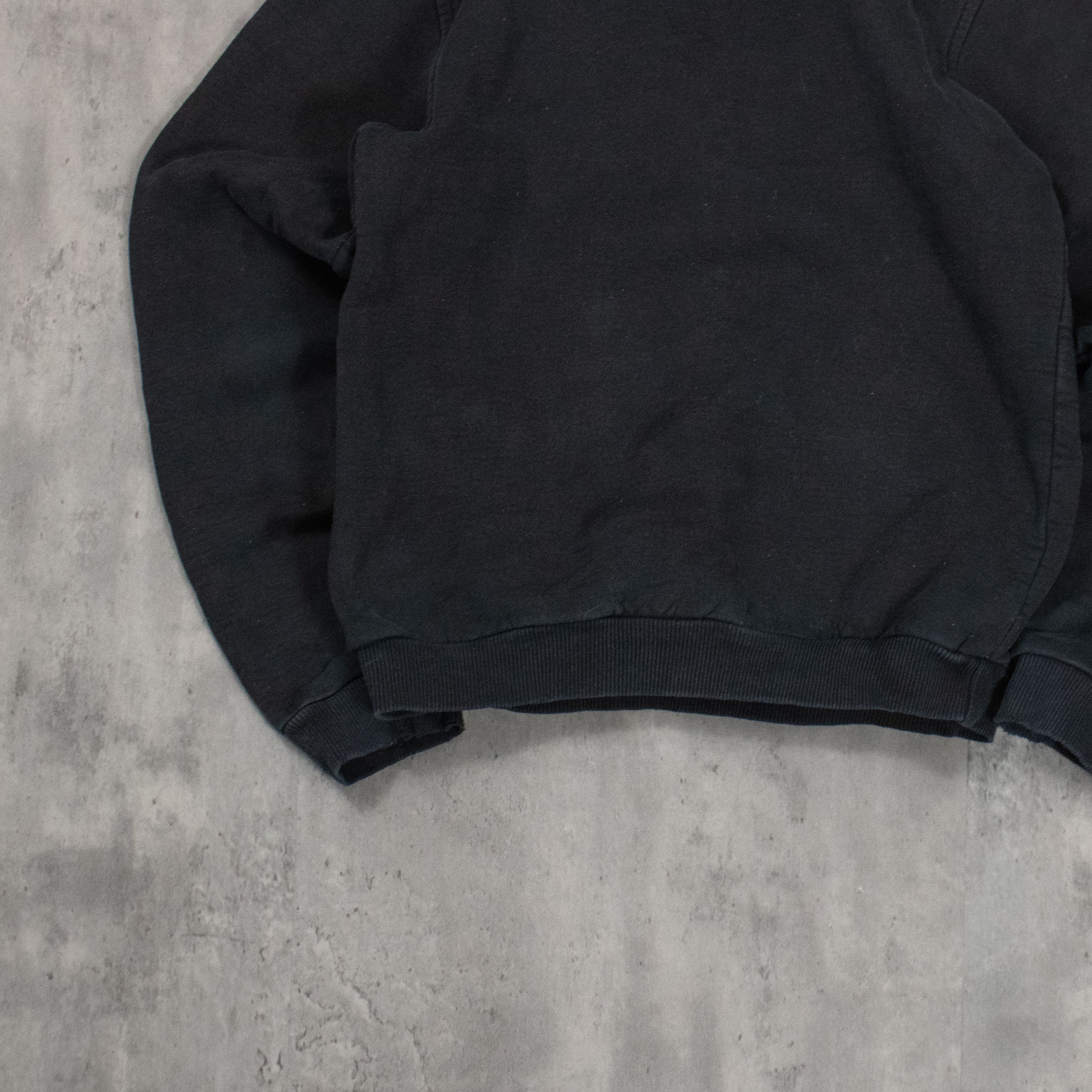 Japanese Brand Y2K 2000's 00's Floss Sports Paneled Black Hoodie Size US S / EU 44-46 / 1 - 8 Thumbnail