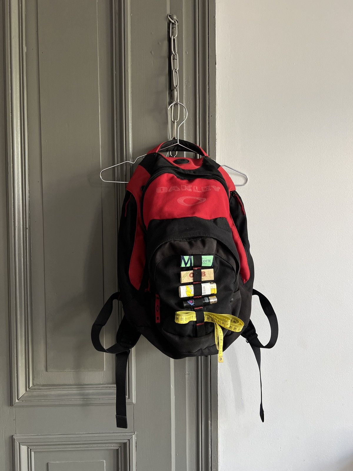 Oakley Oakley Vintage Red Backpack Gorpcore Backpack Size ONE SIZE - 8 Thumbnail