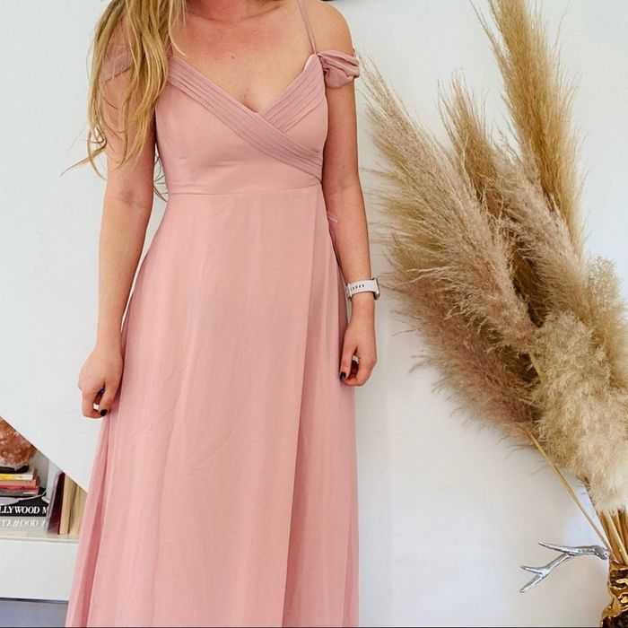 Nordstrom NEW BIRDY GREY Spence Dusty Rose Pink Maxi Formal Dress | Grailed