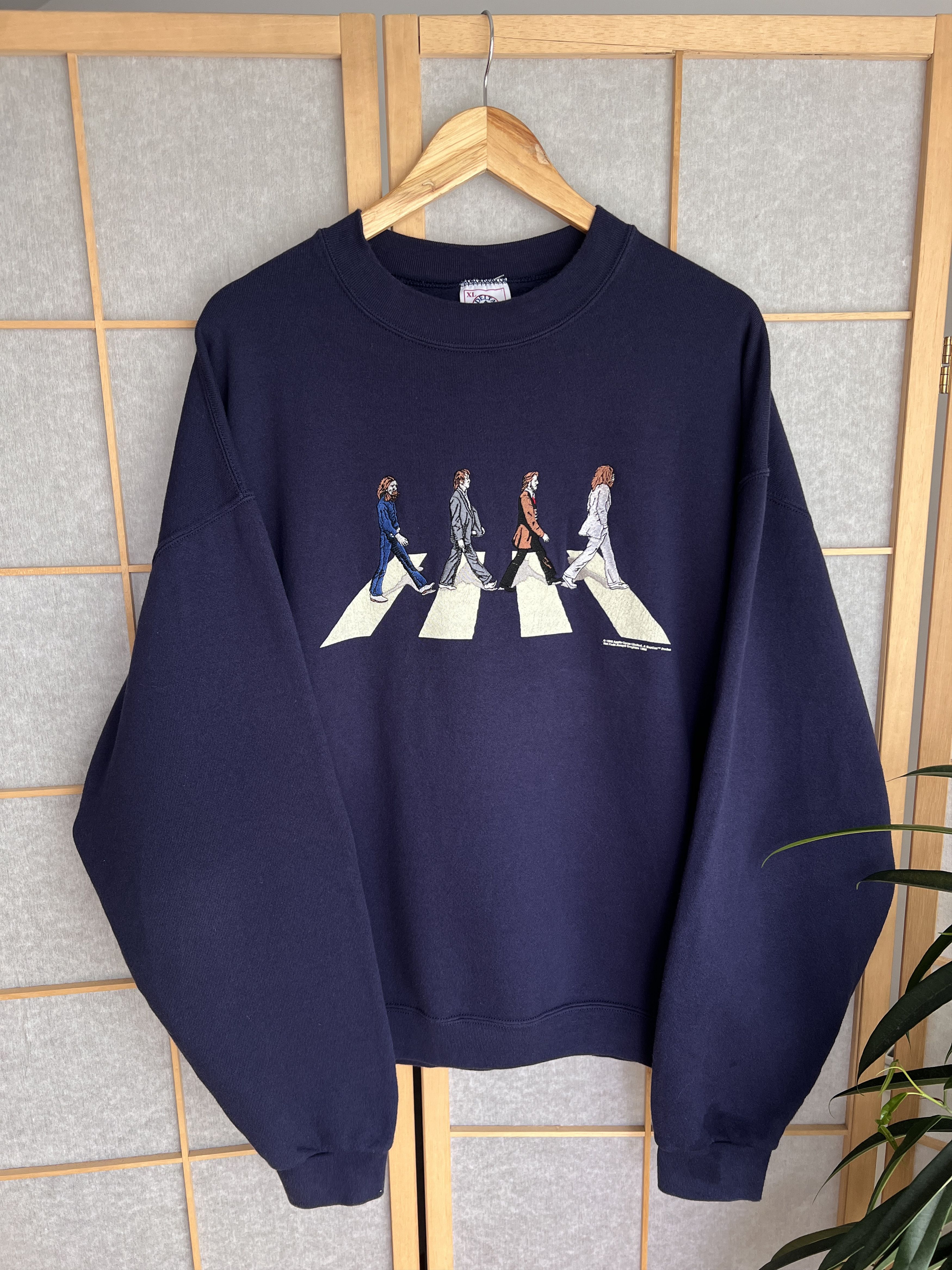 Delta The Beatles vintage 1980s embroidered sweatshirt Abbey Road Size US XL / EU 56 / 4 - 15 Thumbnail