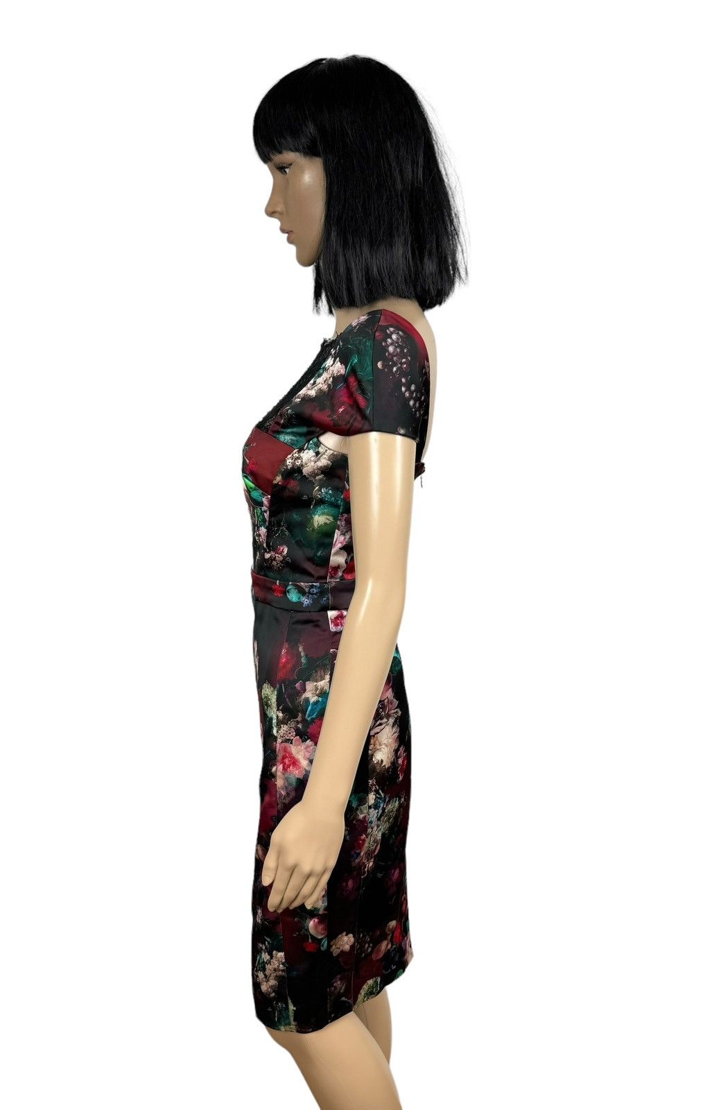Just Cavalli JUST CAVALLI Satin Dress Floral/Fruit size 40 Size S / US 4 / IT 40 - 12 Thumbnail