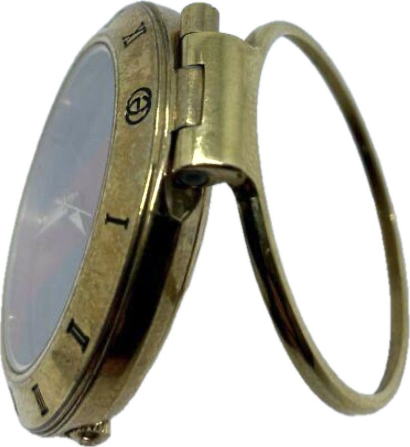 Gucci × Vintage VINTAGE GUCCI 0300 GOLD BEDSIDE TRAVEL ALARM CLOCK