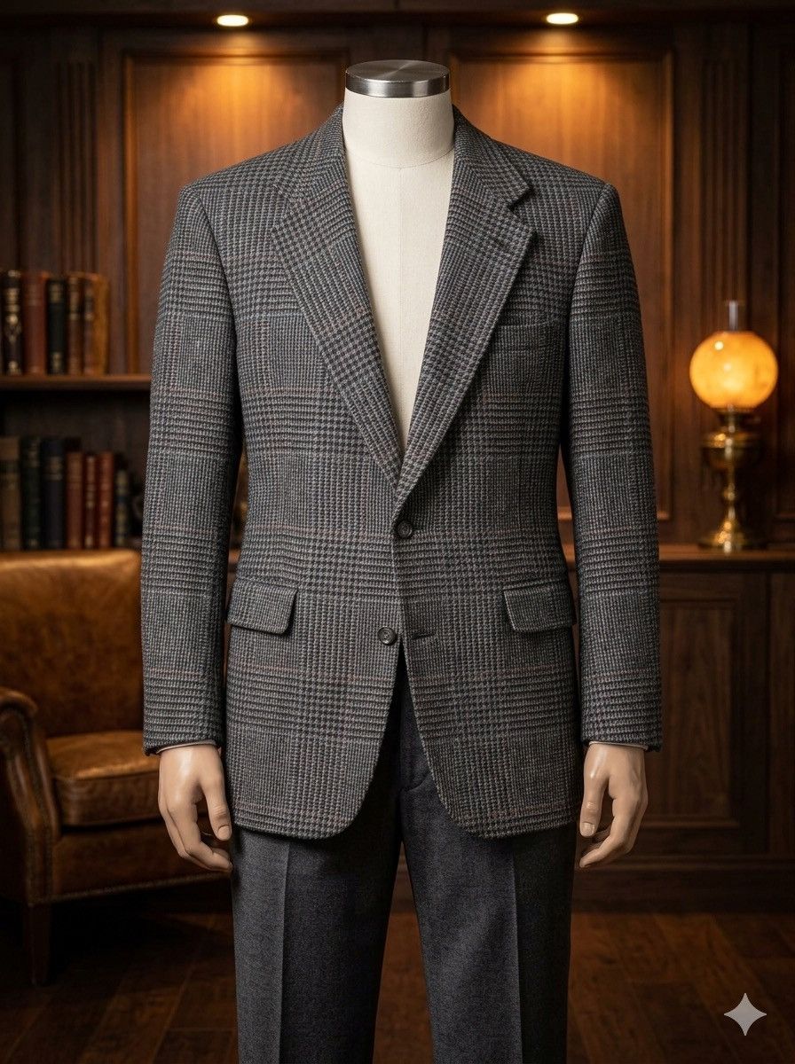 Other Hart Schaffner Marx Glen Plaid Wool Blazer 44R USA Size 44R - 1 Thumbnail