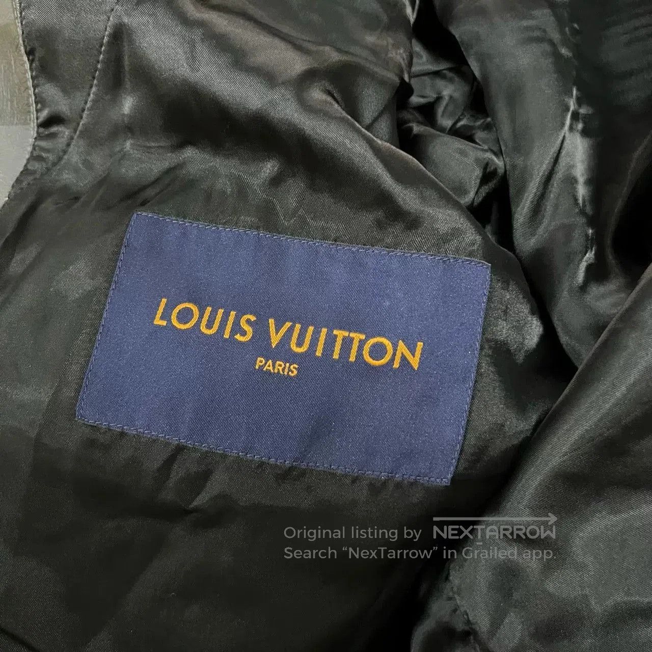 Louis Vuitton Louis Vuitton Checkered Leather Jacket. Size US L / EU 52-54 / 3 - 3 Thumbnail