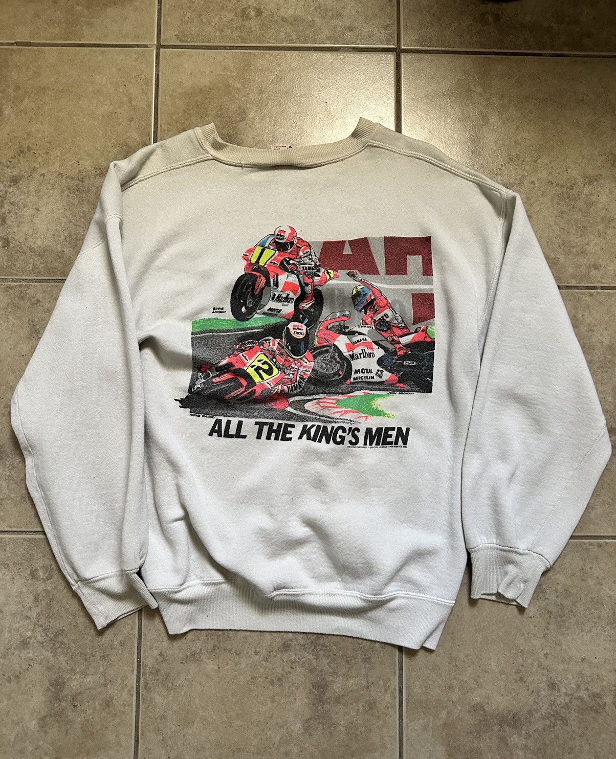 Vintage Vintage 90s Yamaha Marlboro MotoGP Sweatshirt Size US L / EU 52-54 / 3 - 1 Thumbnail