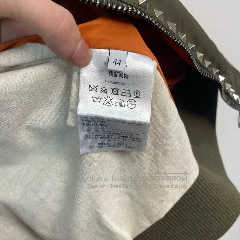 Valentino Valentino Willow Nail Aviator Padded Jacket Size US XL / EU 56 / 4 - 4 Thumbnail