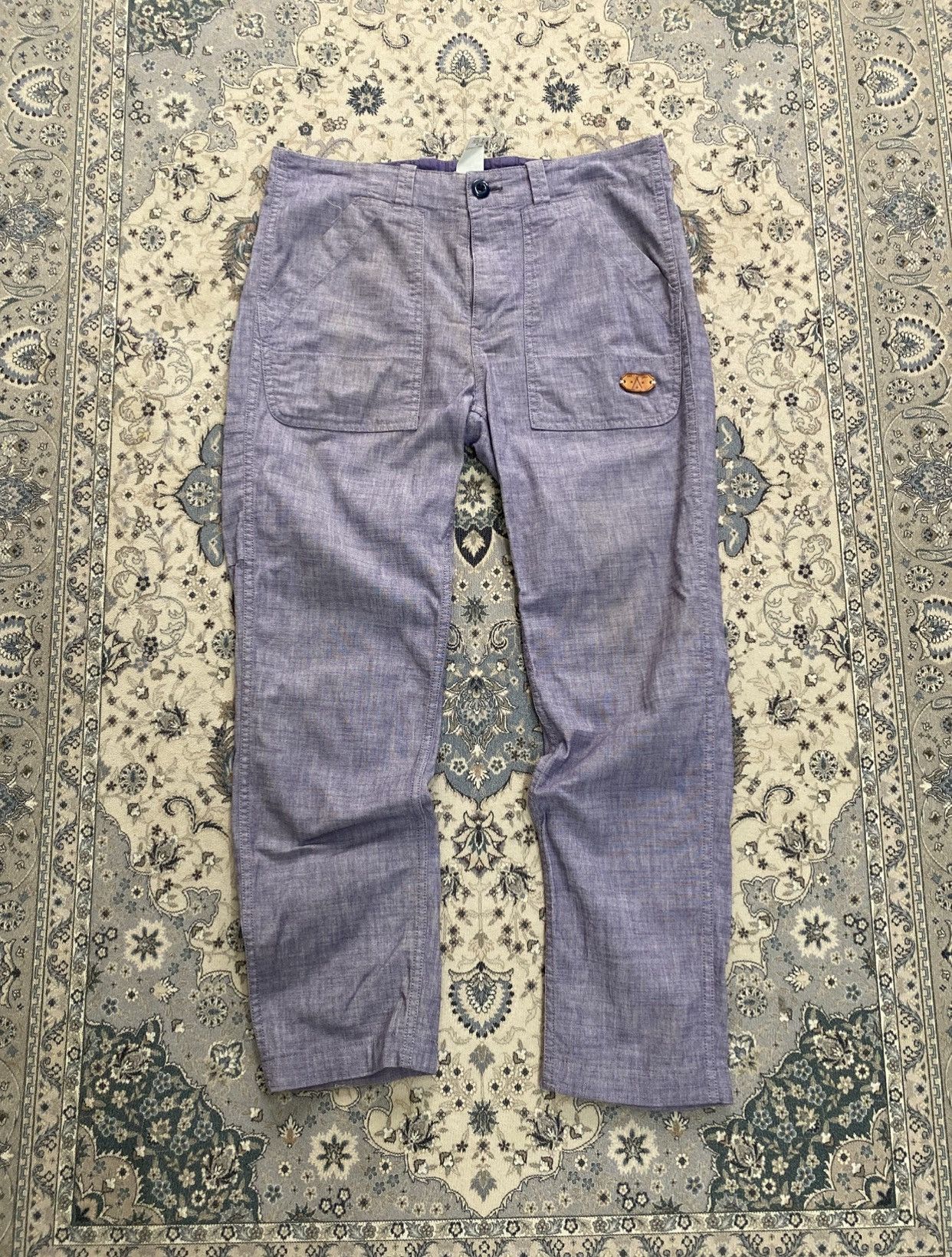 Japanese Brand HAKU JAPAN LINEN PANTS LGB HYSTERIC Size US 35 - 1 Thumbnail