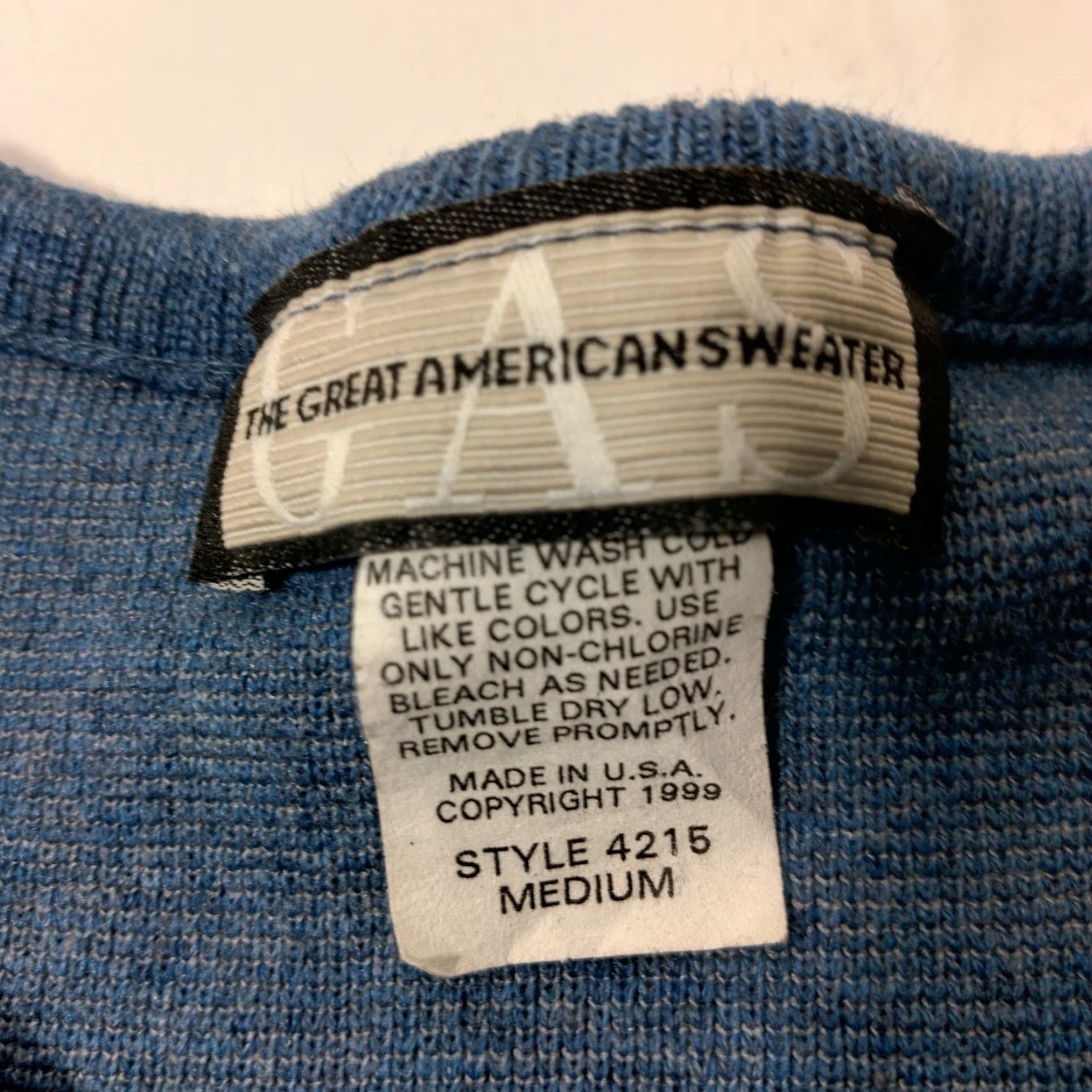 THE GREAT VINTAGE The Great American Sweater Cropped Cardigan M Blue Casual Womens Size M / US 6-8 / IT 42-44 - 6 Thumbnail