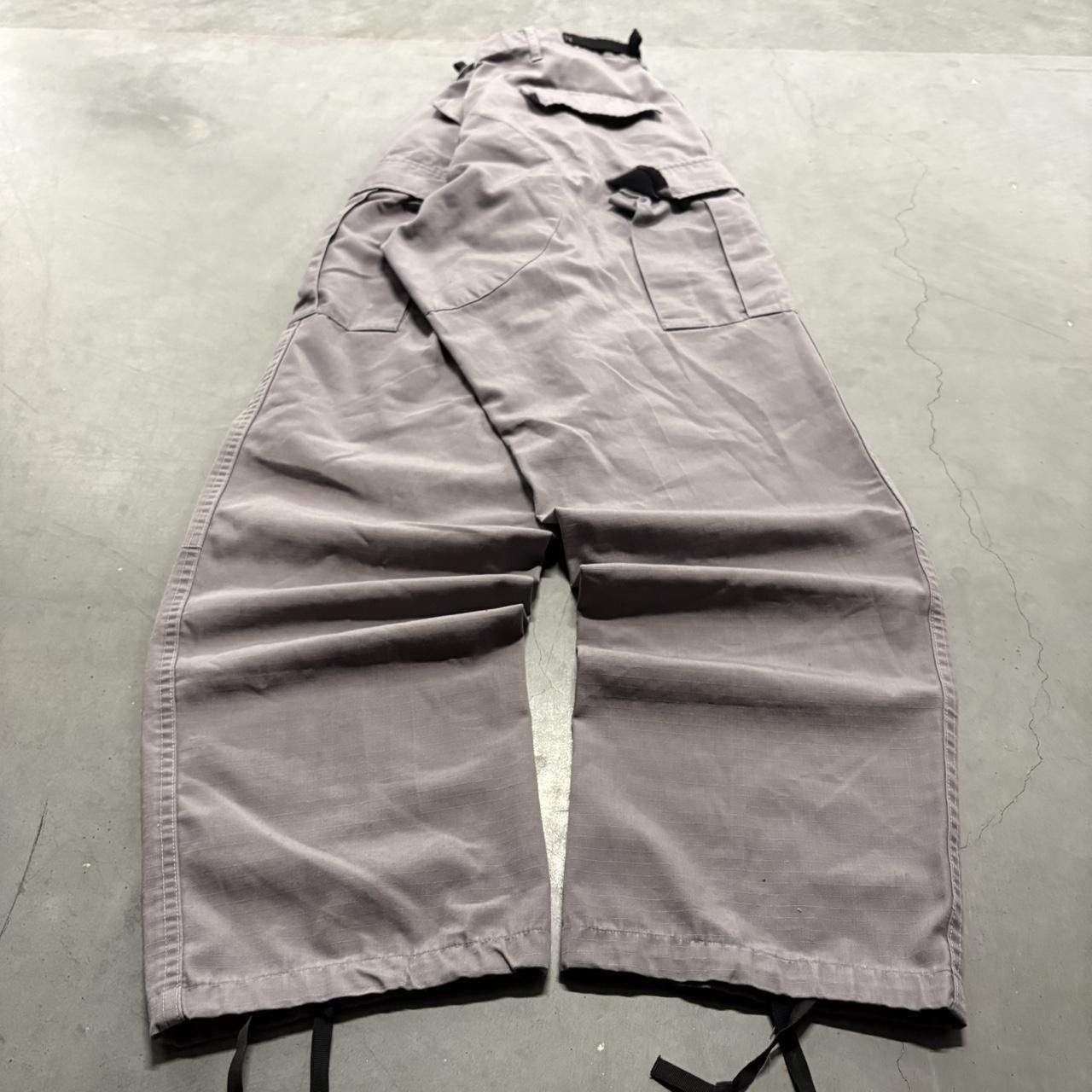 Vintage Crazy Vintage Y2K 2000s Grunge Baggy Propper Streetwear Style Grey Adjustable Waist Cargo Pants! Size US 36 / EU 52 - 6 Thumbnail
