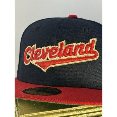 New Era Cleveland Indians Cooperstown 59FIFTY Jacobs Patch Fitted Ha Size ONE SIZE - 3 Thumbnail