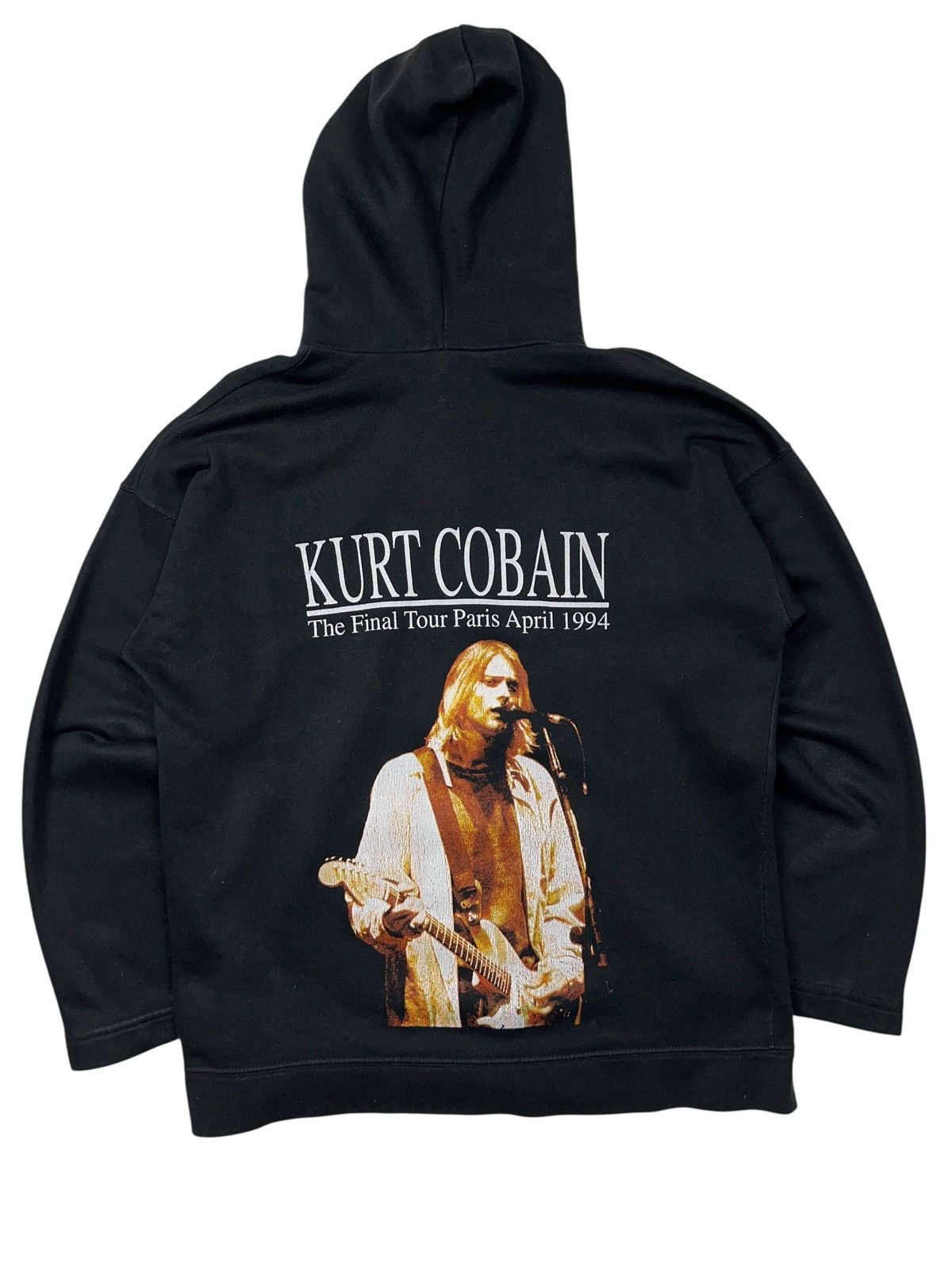 Nirvana Vintage 90s Nirvana Kurt Cobain The Final Tour Paris Hoodie Size US L / EU 52-54 / 3 - 1 Thumbnail