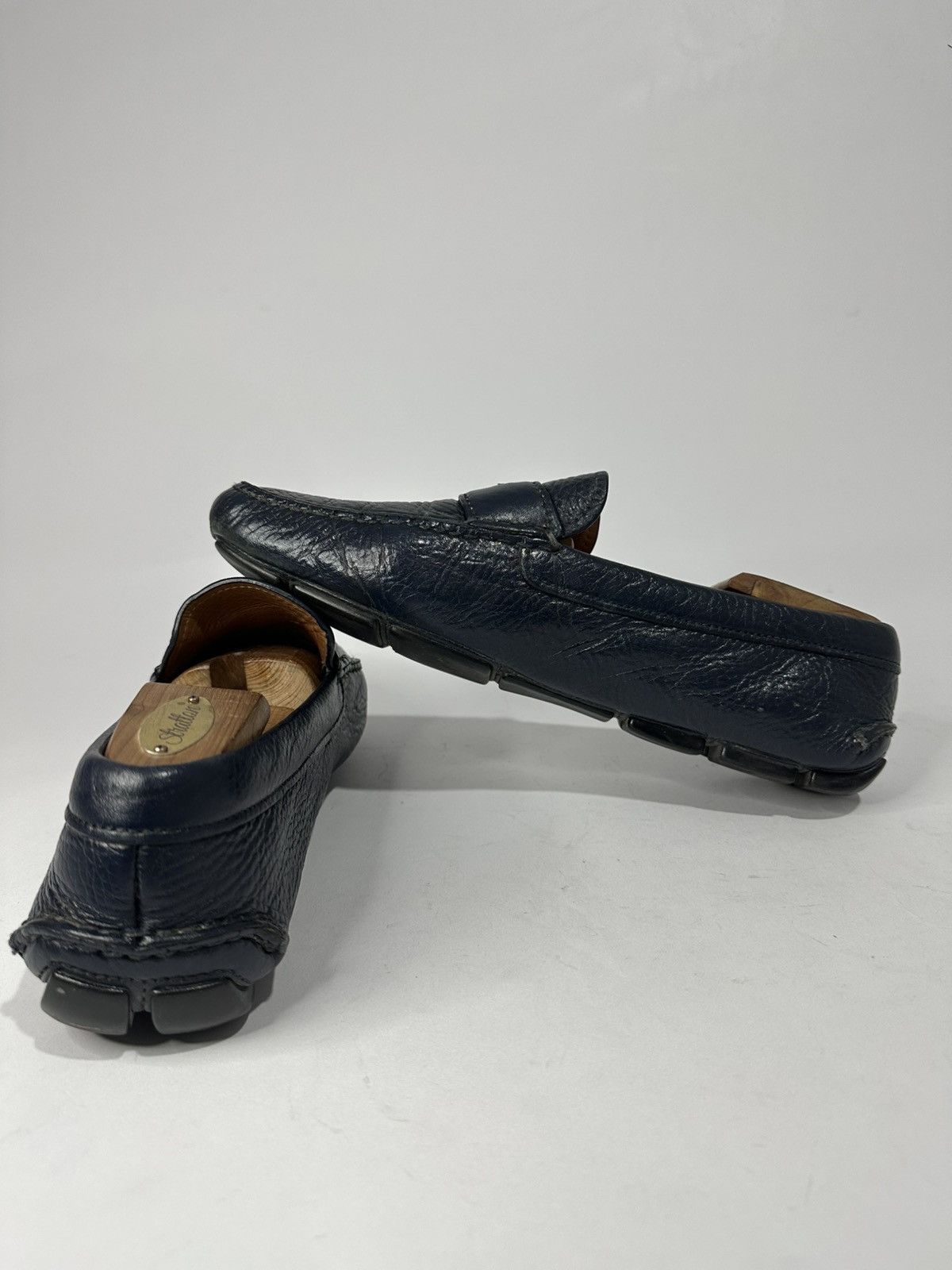 Prada Vintage Prada Pebbled Calfskin Leather Driving Loafers. Size US 9.5 / EU 42-43 - 6 Thumbnail