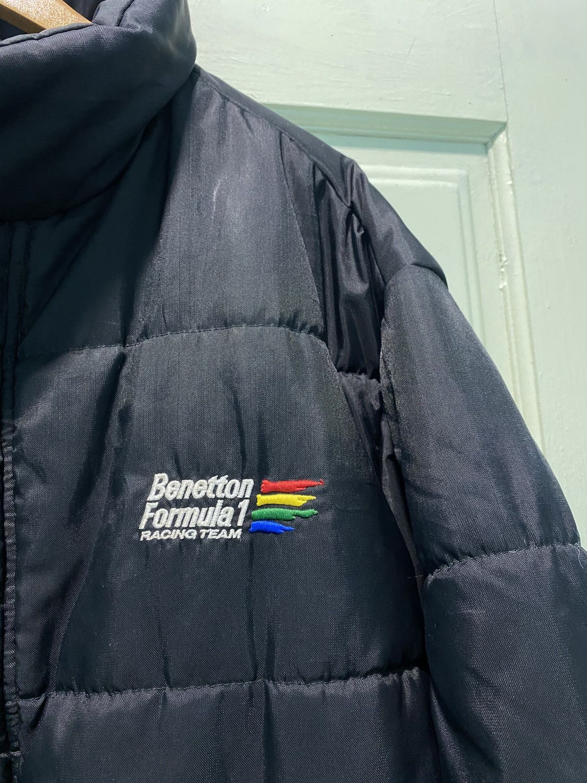 United Colors Of Benetton Vtg 90s Benetton Renault F1 World Champion Racing Puffer Size US L / EU 52-54 / 3 - 7 Thumbnail