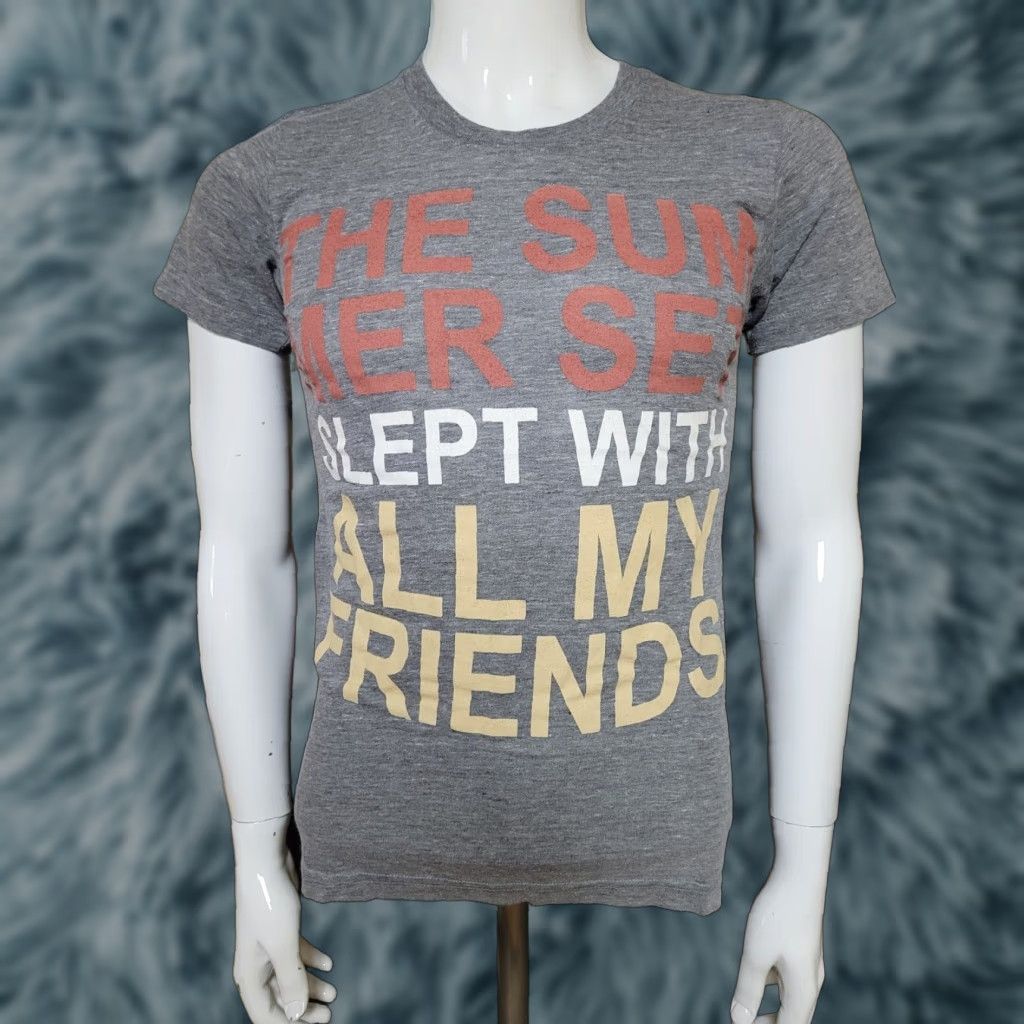 American Apparel VINTAGE The Summer Set Slept With All My Friends Glendale AZ Pop Punk Band T Shirt XS Size US M / EU 48-50 / 2 - 1 Thumbnail