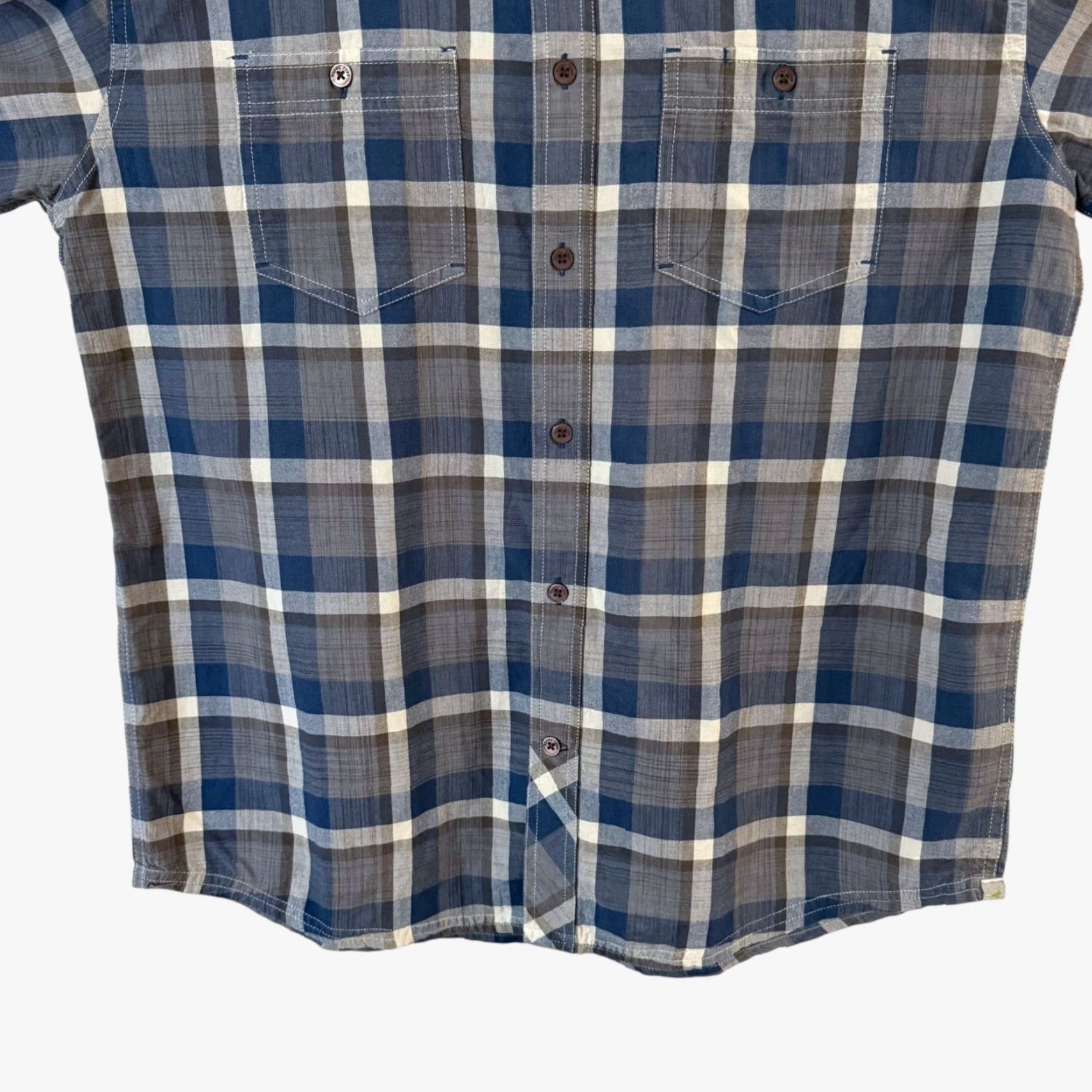 Vintage VINTAGE Horny Toad Button-Up Shirt Gray Blue Plaid Long Sleeve Cotton M Men’s Medium Classic Casual Size US M / EU 48-50 / 2 - 6 Thumbnail