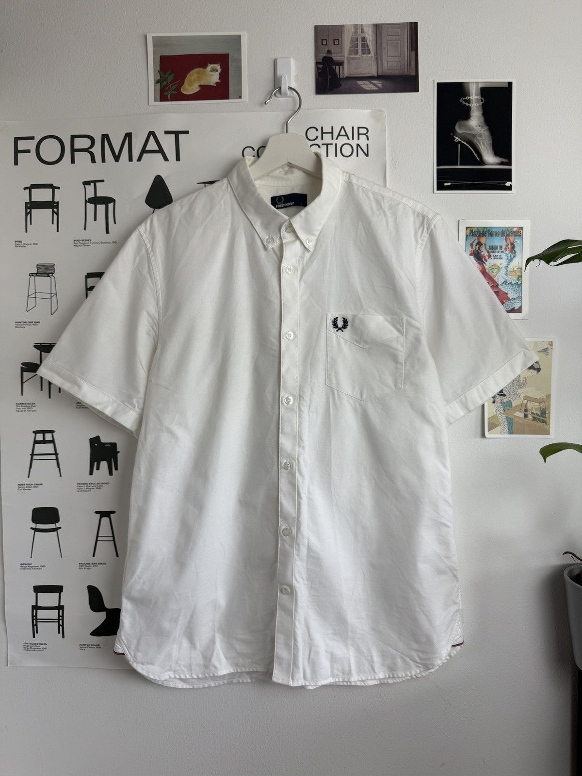 Fred Perry Fred Perry basic white short sleeve shirt L old money luxury Size US L / EU 52-54 / 3 - 1 Thumbnail