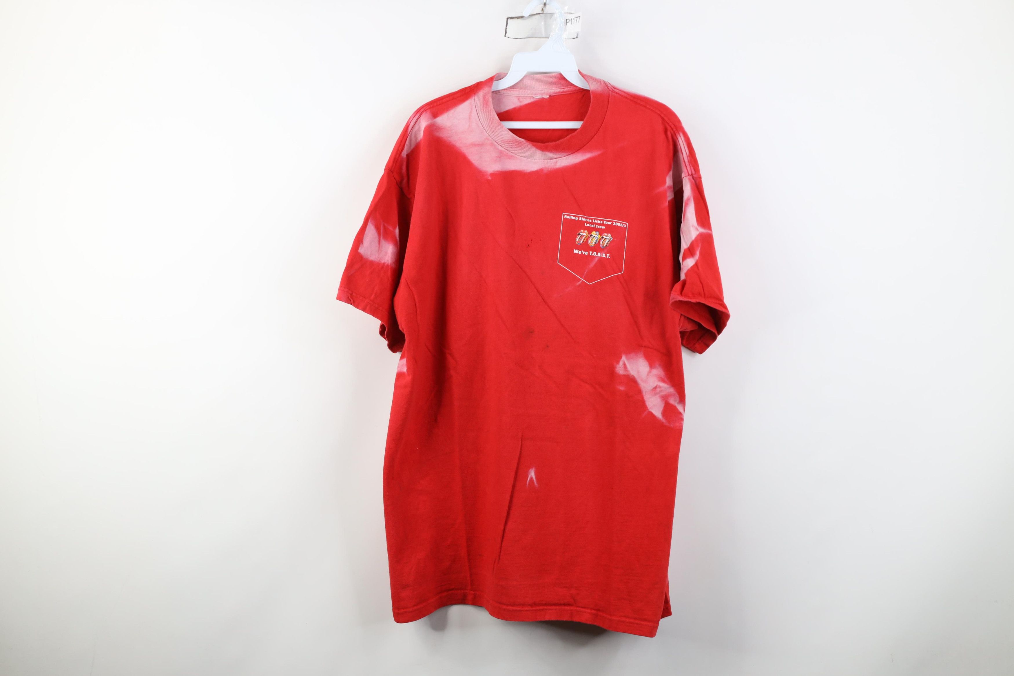 Vintage Vintage Sun 2002 2003 Licks Tour TOAST Stones T-Shirt Size US XL / EU 56 / 4 - 1 Thumbnail