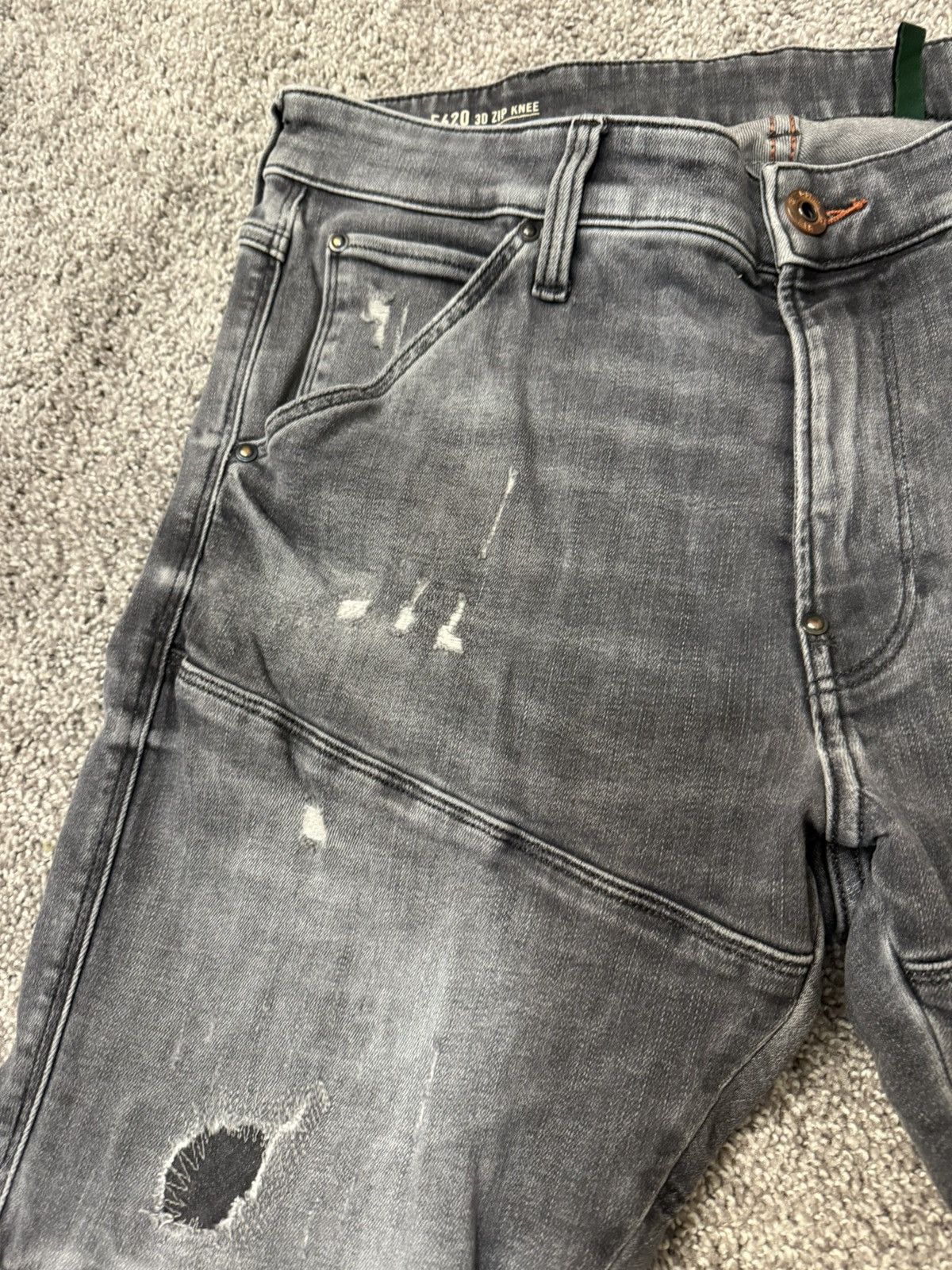 G-Star 5620 3D Zip Knee Jeans Size US 32 / EU 48 - 5 Thumbnail