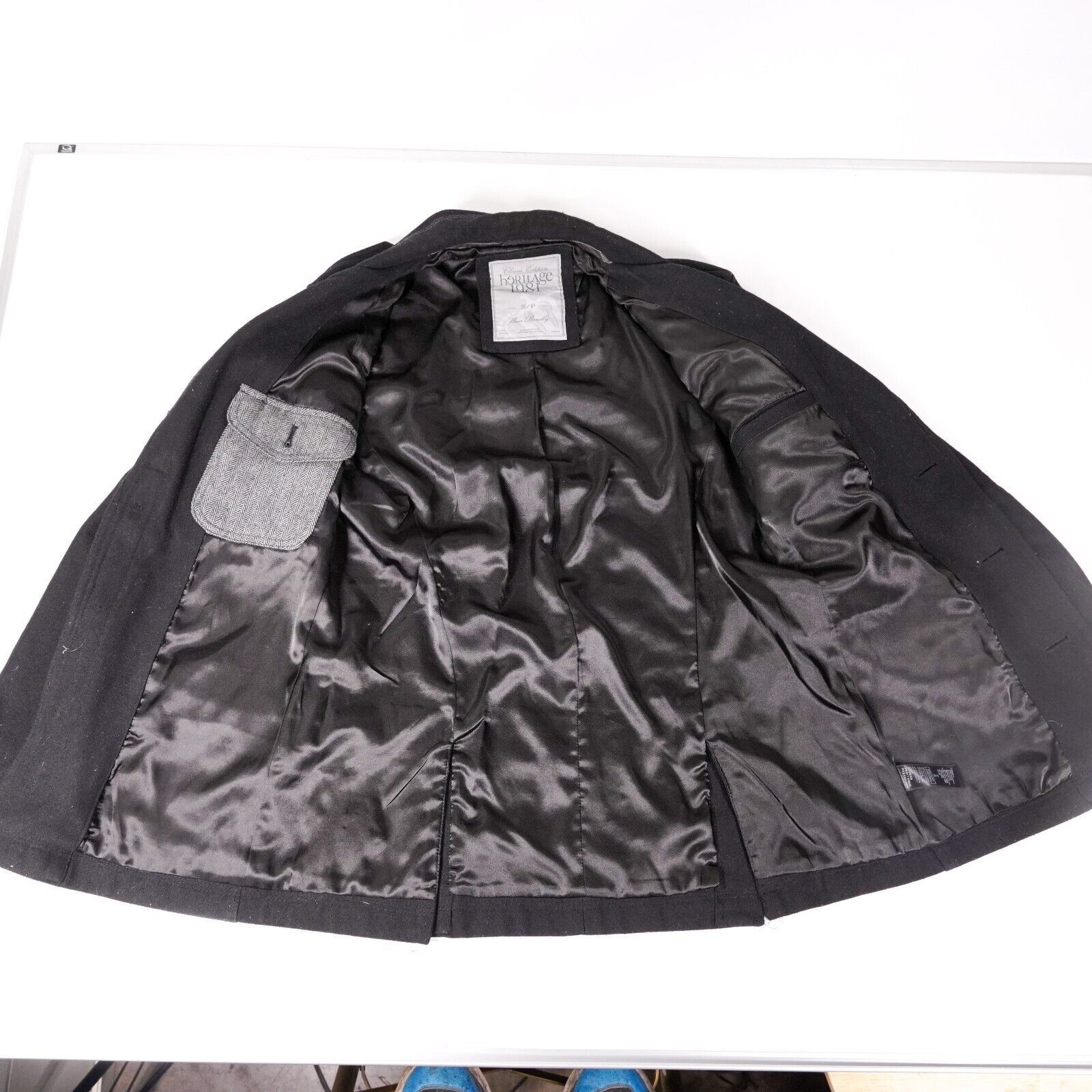 Other Heritage 1981 Button Up Pea Coat Winter Jacket Small Black Size S / US 4 / IT 40 - 7 Thumbnail