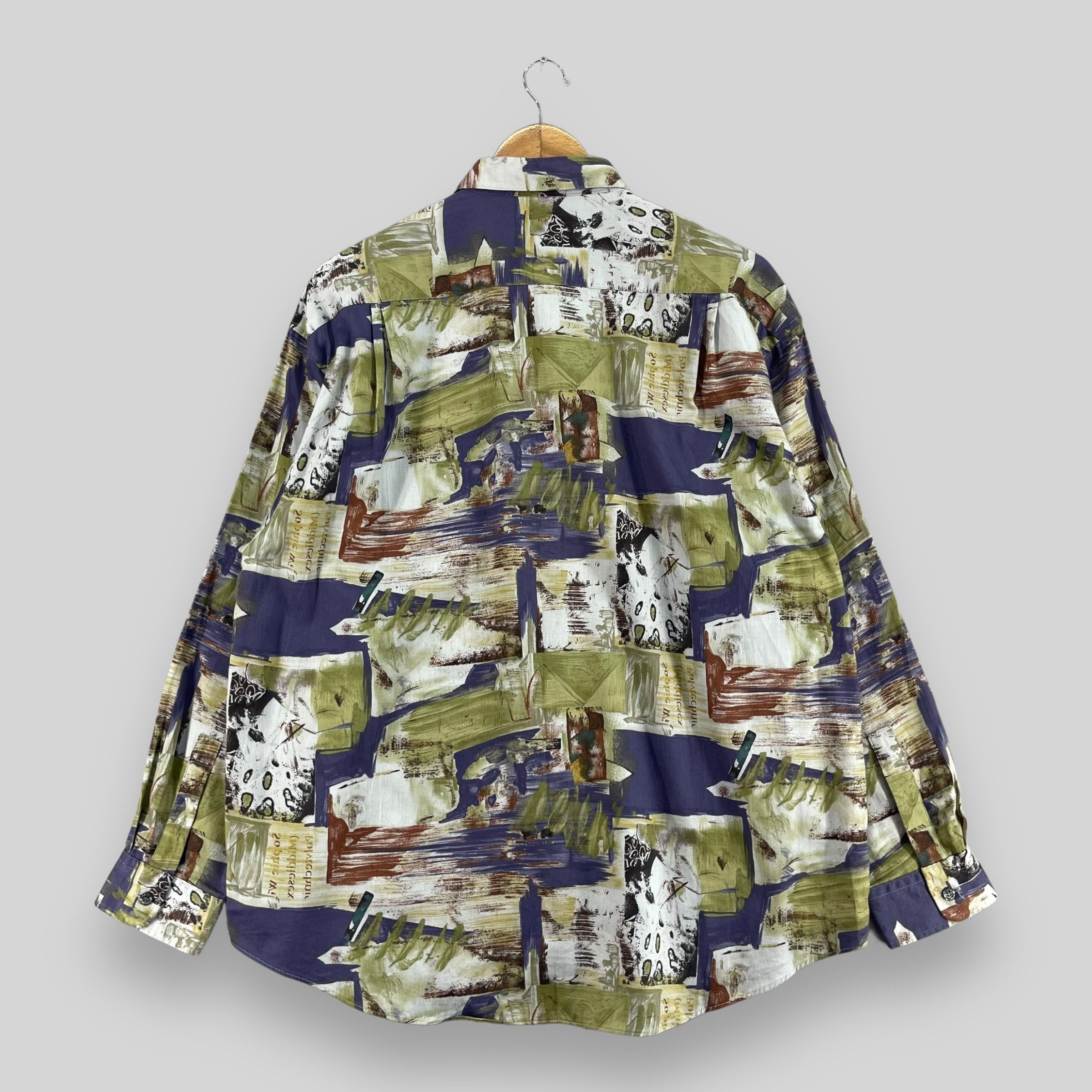 Art Comes First × Japanese Brand × Vintage MR JUNKO Pop Art Psychedelic Crazy Funky Motive Button Up Size US L / EU 52-54 / 3 - 8 Thumbnail