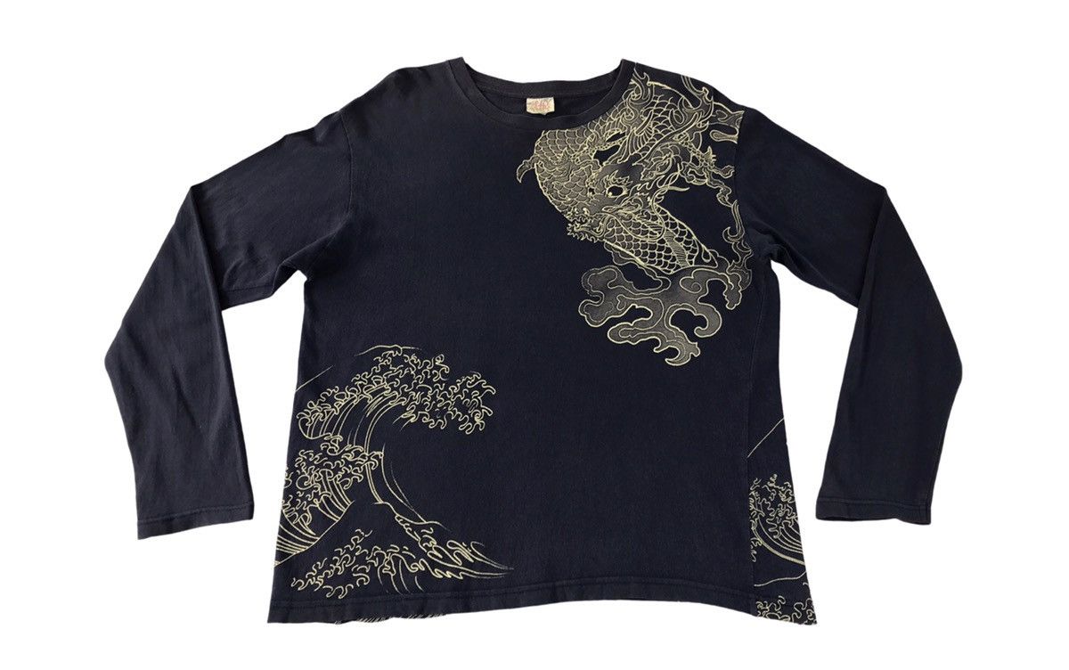 Japanese Brand Vtg Space Opera Faded Colour Big Logo Dragon Long Sleeve Size US L / EU 52-54 / 3 - 1 Thumbnail