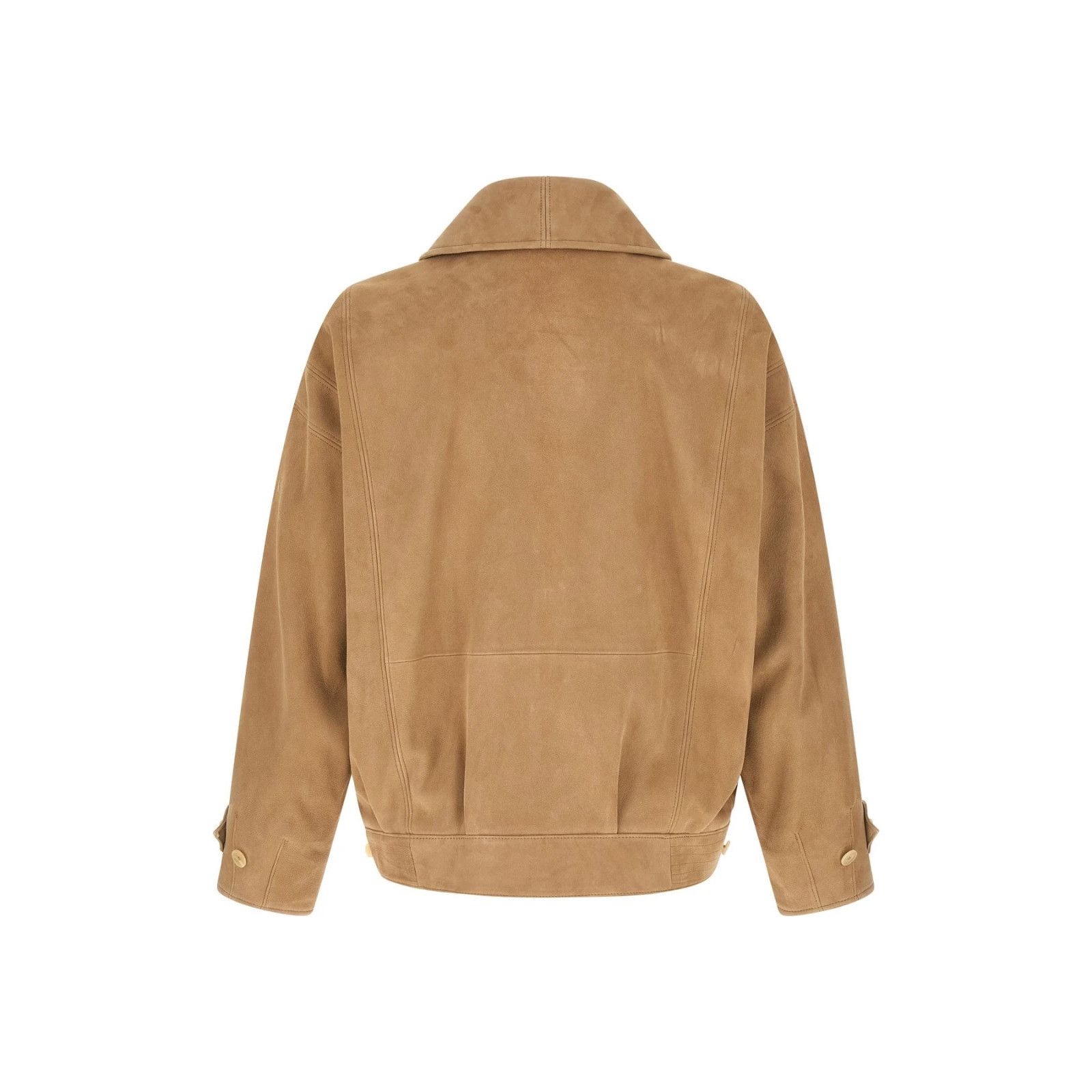 Auralee Auralee Beige Leather Jacket New & Authentic (Men's size:XL; Size US XL / EU 56 / 4 - 2 Thumbnail