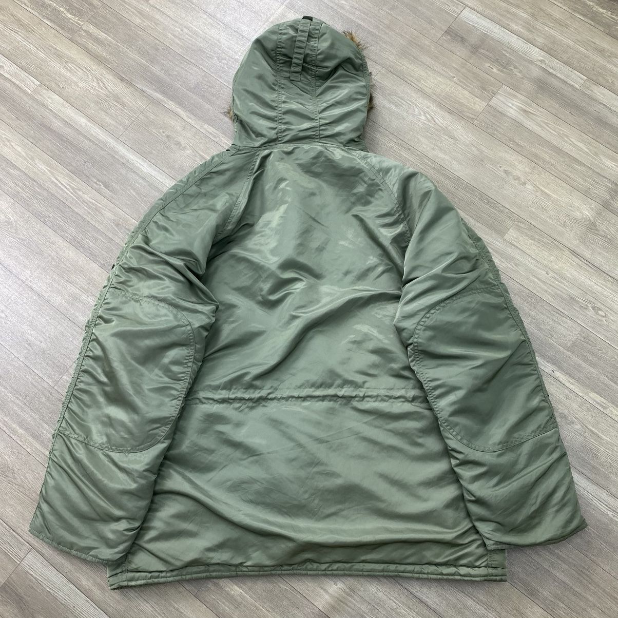 Alpha Industries Vintage Alpha Industries N3B Military Army Bomber Fur Jacket Size US XL / EU 56 / 4 - 18 Thumbnail