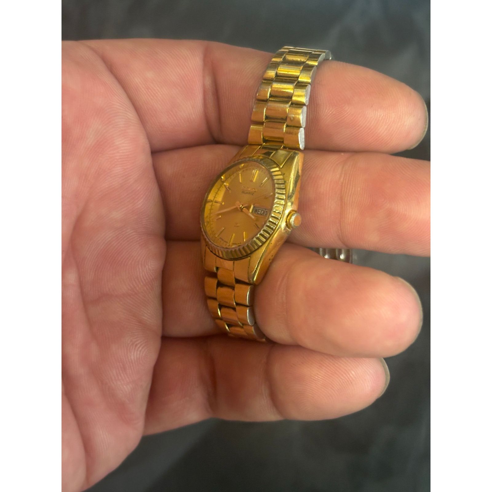Seiko Seiko 2A23-0039 Gold Tone Women’s Watch! New Battery. Size ONE SIZE - 4 Thumbnail