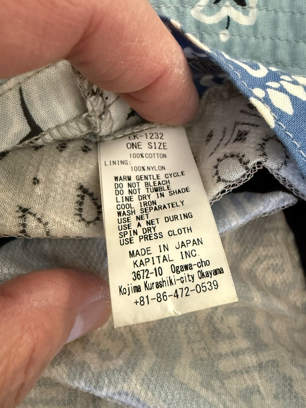 Kapital Kapital Bandana Patchwork Bucket hat Size ONE SIZE - 5 Thumbnail