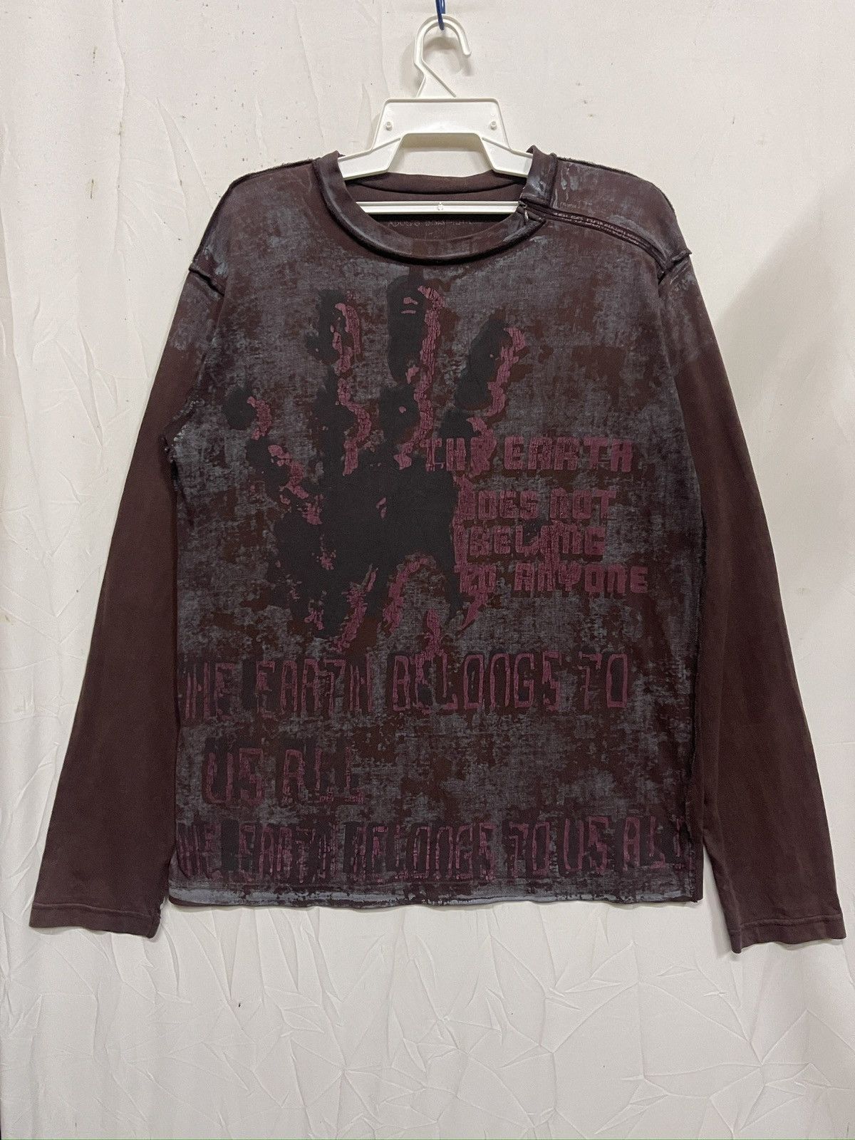 Adolfo Dominguez Grail‼️ Vintage Adolfo Dominguez Longsleeve Graphic T Shirt Size US L / EU 52-54 / 3 - 1 Thumbnail