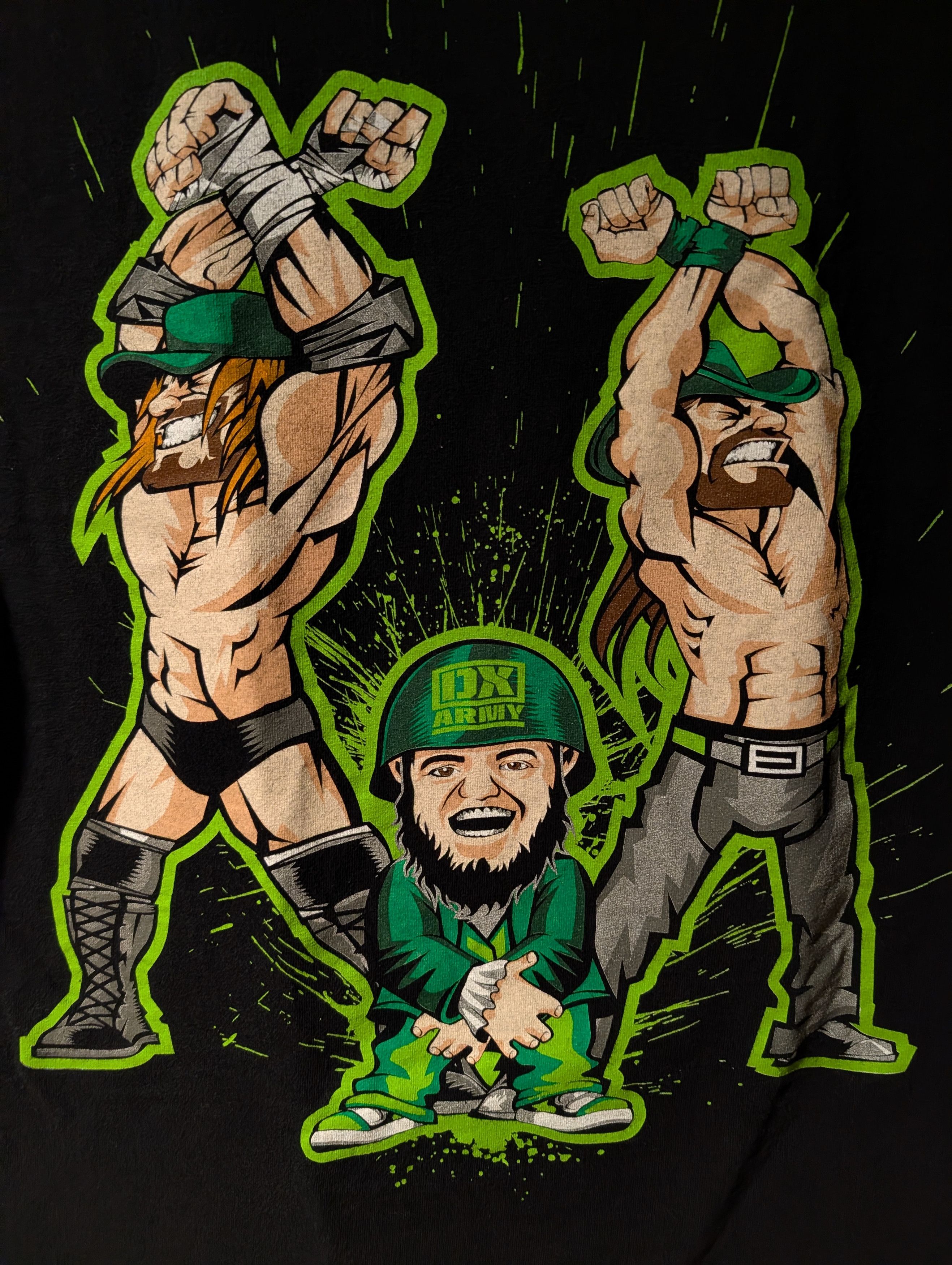 WWE WWE Authentic DX Army Shirt D-Generation X HHH Shawn Michael Size US M / EU 48-50 / 2 - 2 Thumbnail