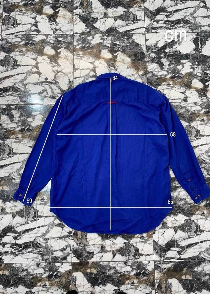 Fred Perry Fred Perry men's shirt, vintage, long sleeve, buttoned, blue Size US XL / EU 56 / 4 - 10 Thumbnail