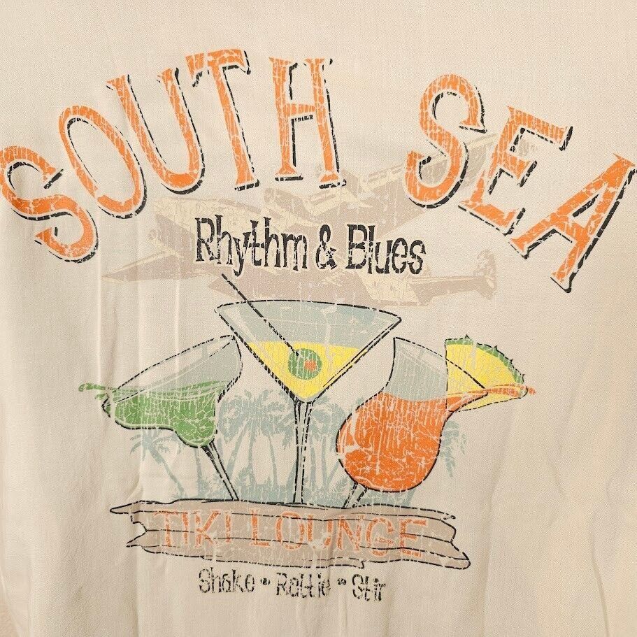 Puritan Tiki Lounge Camp Shirt Mens Size Medium Beige South Sea Size US M / EU 48-50 / 2 - 4 Thumbnail
