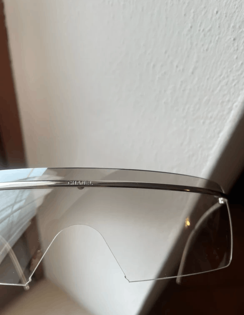Chanel CHANEL Sunglasses 4045 Mask Rimless Rhinestone 4017 Vintage Size ONE SIZE - 2 Thumbnail