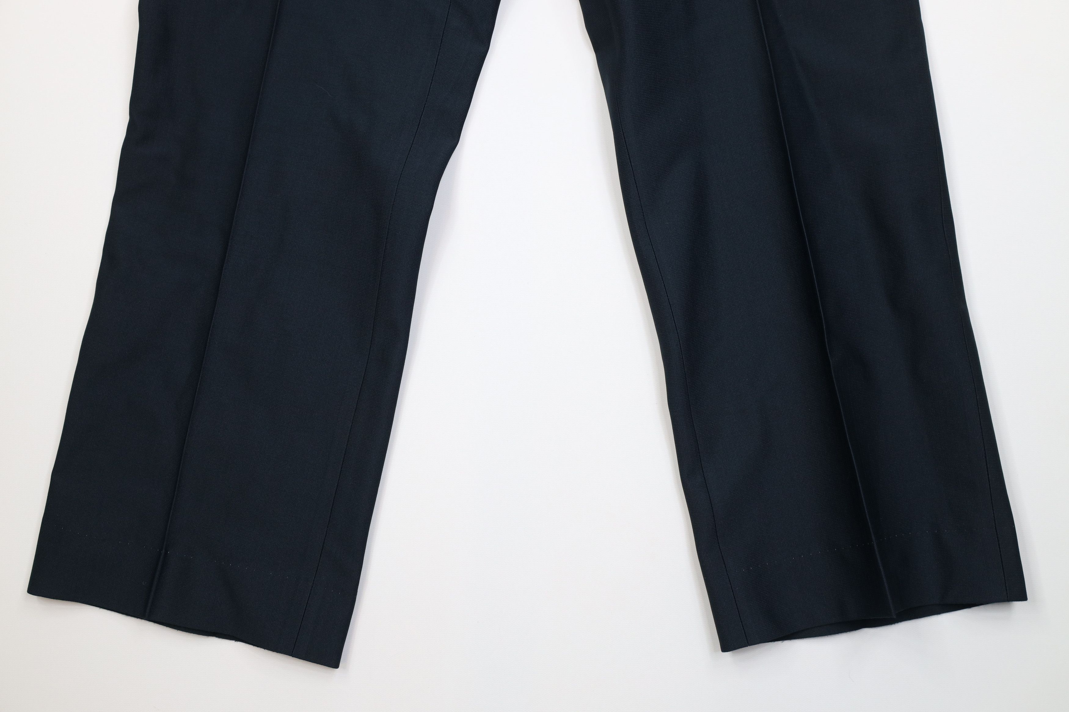 Vintage Vintage 70s Streetwear Flared Wide Leg Chino Pants Navy Blue Size US 36 / EU 52 - 4 Thumbnail