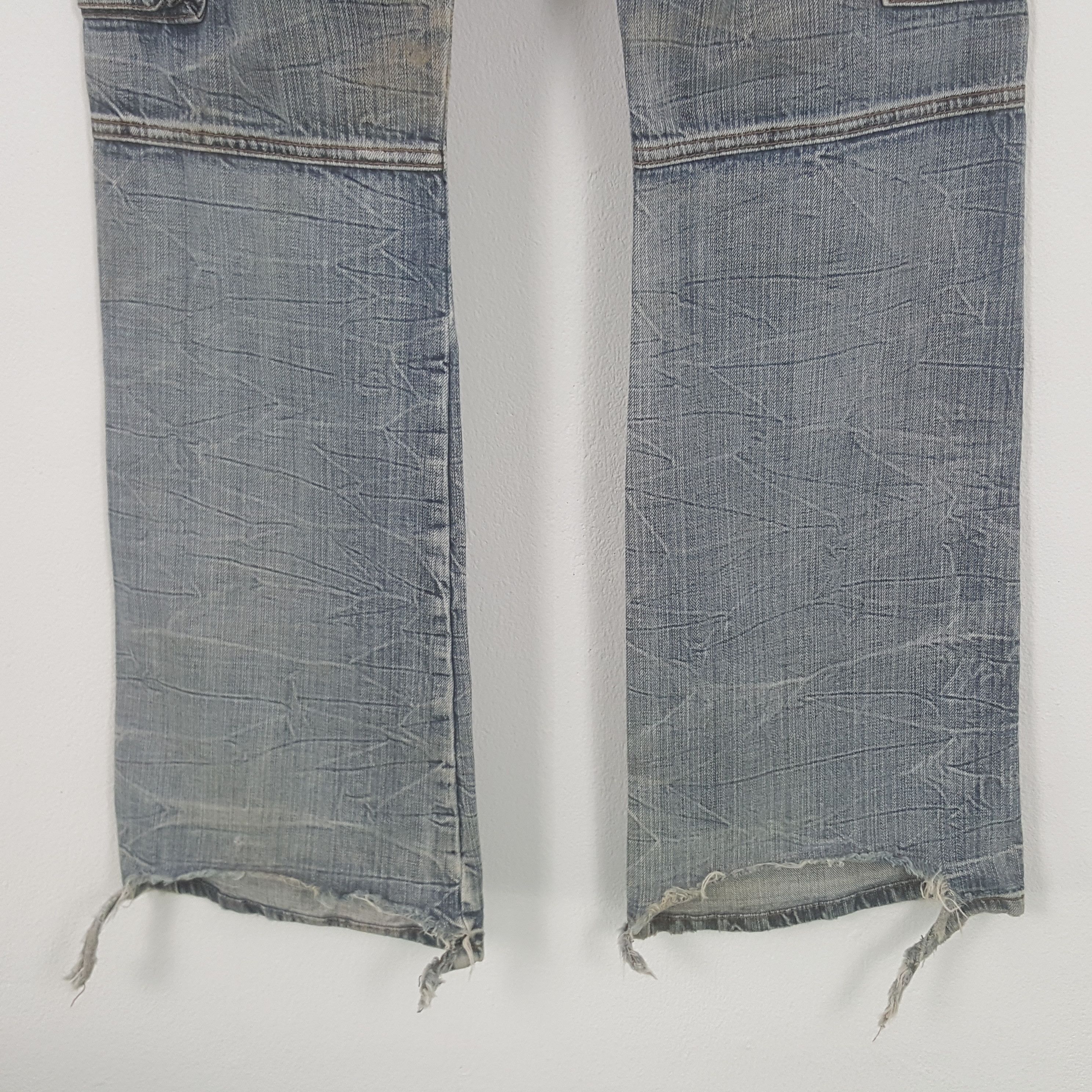 Japanese Brand × Vintage × semanticdesign Vintage Semantic Design Cargo Denim Pants Size US 32 / EU 48 - 6 Thumbnail