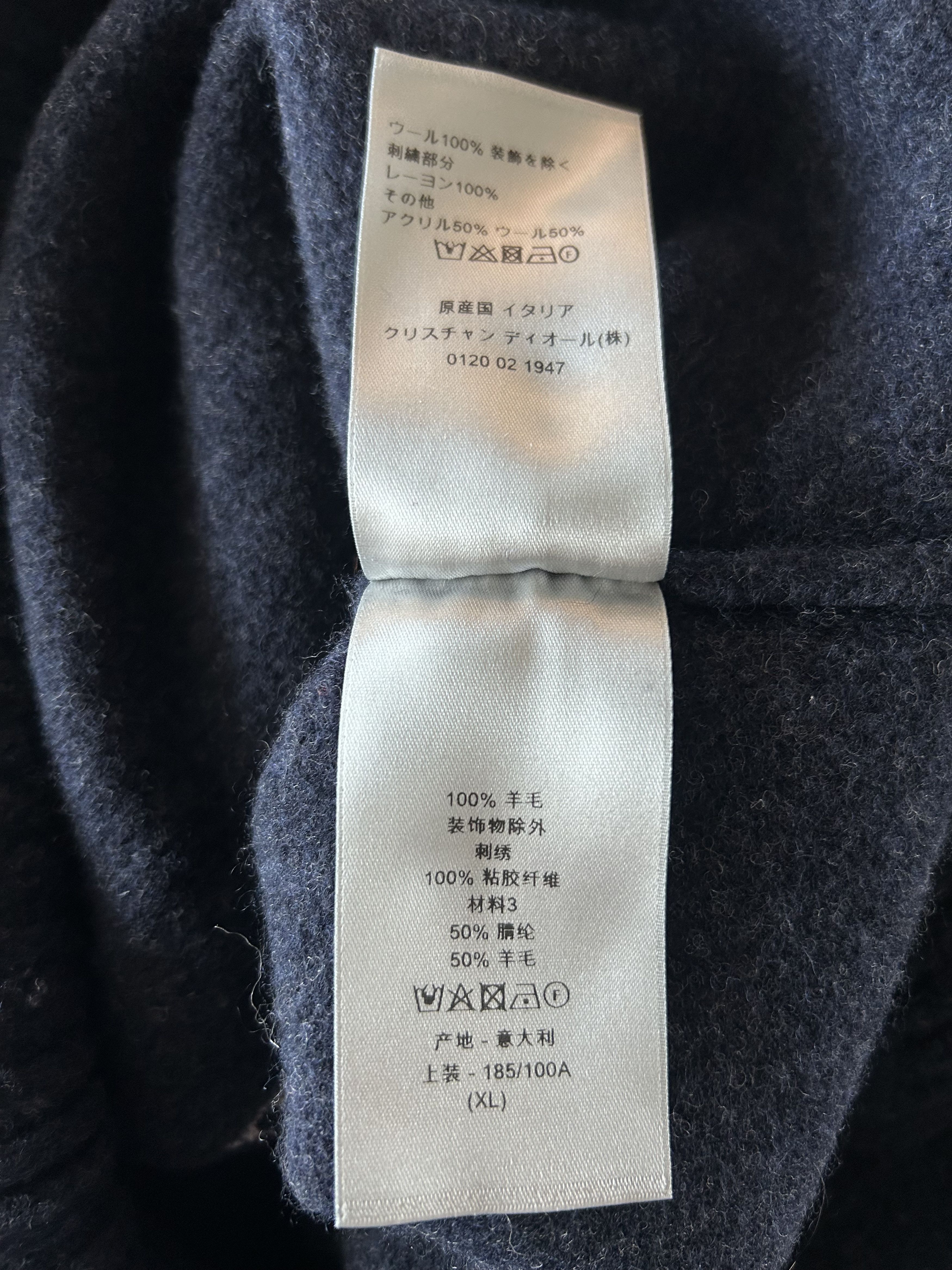 Dior Dior Navy Atelier Wool Knitted Sweater Size US XL / EU 56 / 4 - 5 Thumbnail