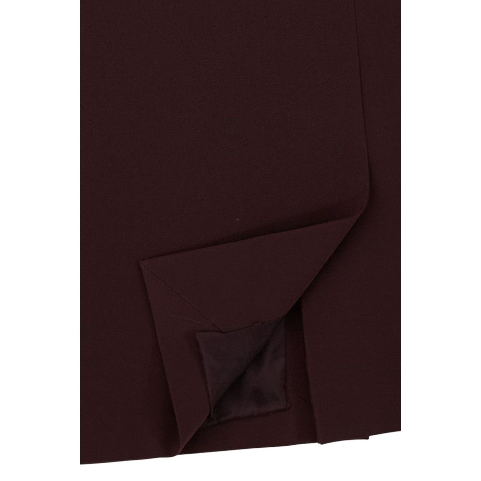 Prada Burgundy Nylon Skirt Size 28" / US 6 / IT 42 - 3 Thumbnail