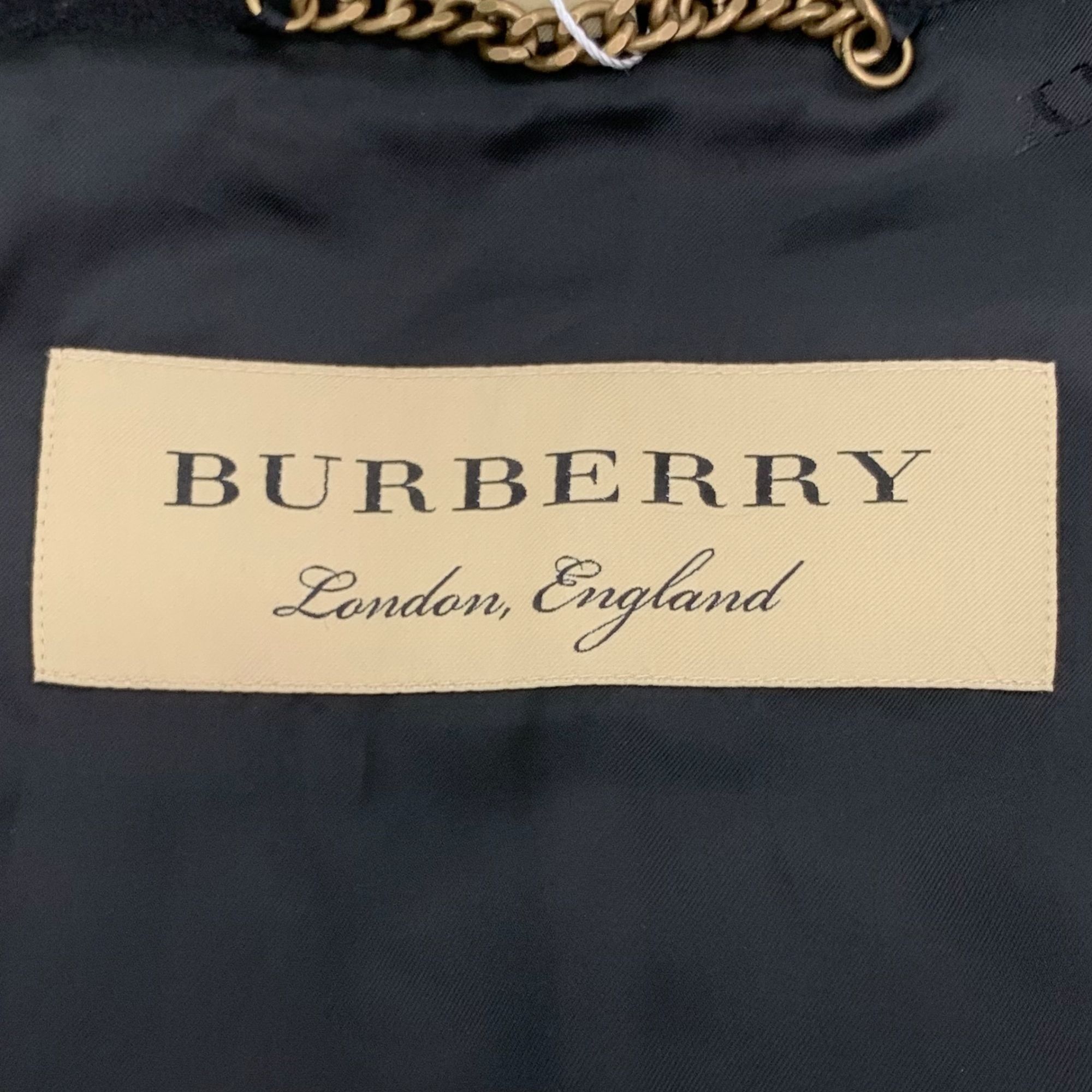 Burberry Burberry Womens Black Double-Breasted Wool Coat Size 4/6 New Size S / US 4 / IT 40 - 2 Thumbnail