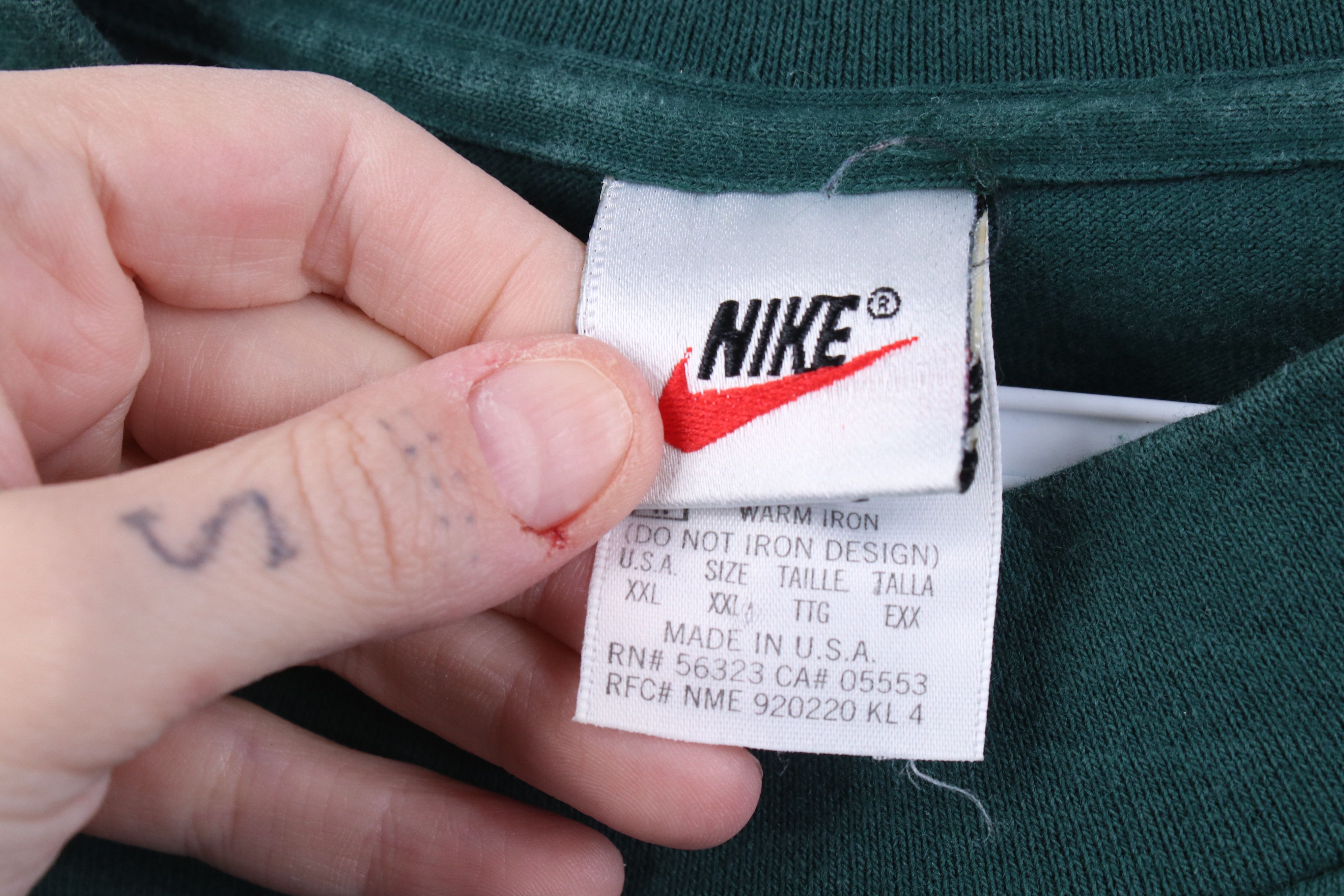 Nike Vintage 90s Nike Mini Swoosh Heavy Long Sleeve T-Shirt USA Size US XXL / EU 58 / 5 - 6 Thumbnail