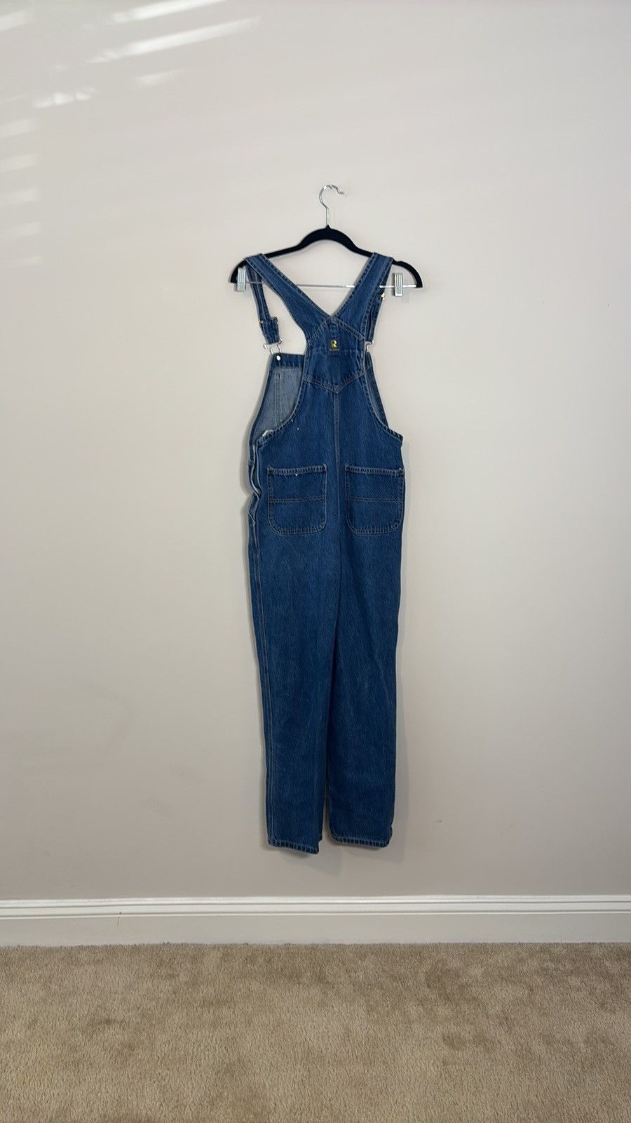 Vintage Vintage Real Work Wear Denim Overalls Size 32" / US 10 / IT 46 - 4 Thumbnail
