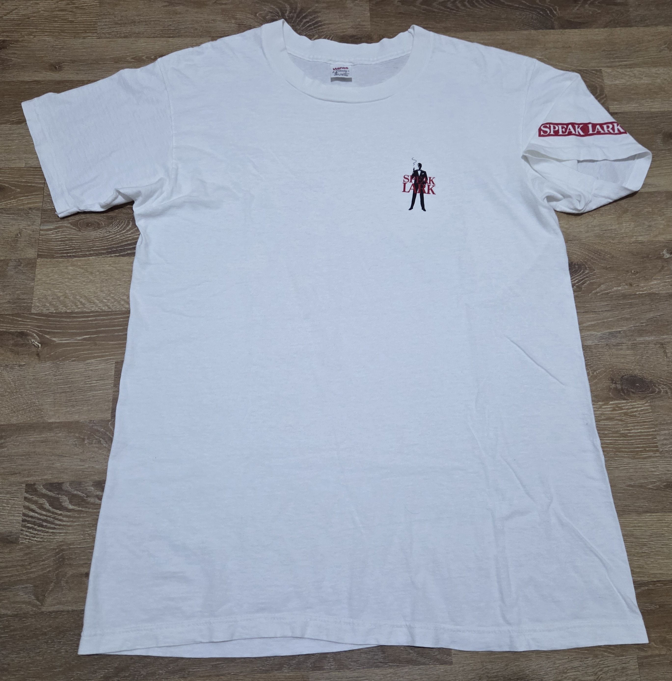Vintage Vintage Speak Lark James Bond Movie Tobacco Cigarette Shirt Size US L / EU 52-54 / 3 - 1 Thumbnail