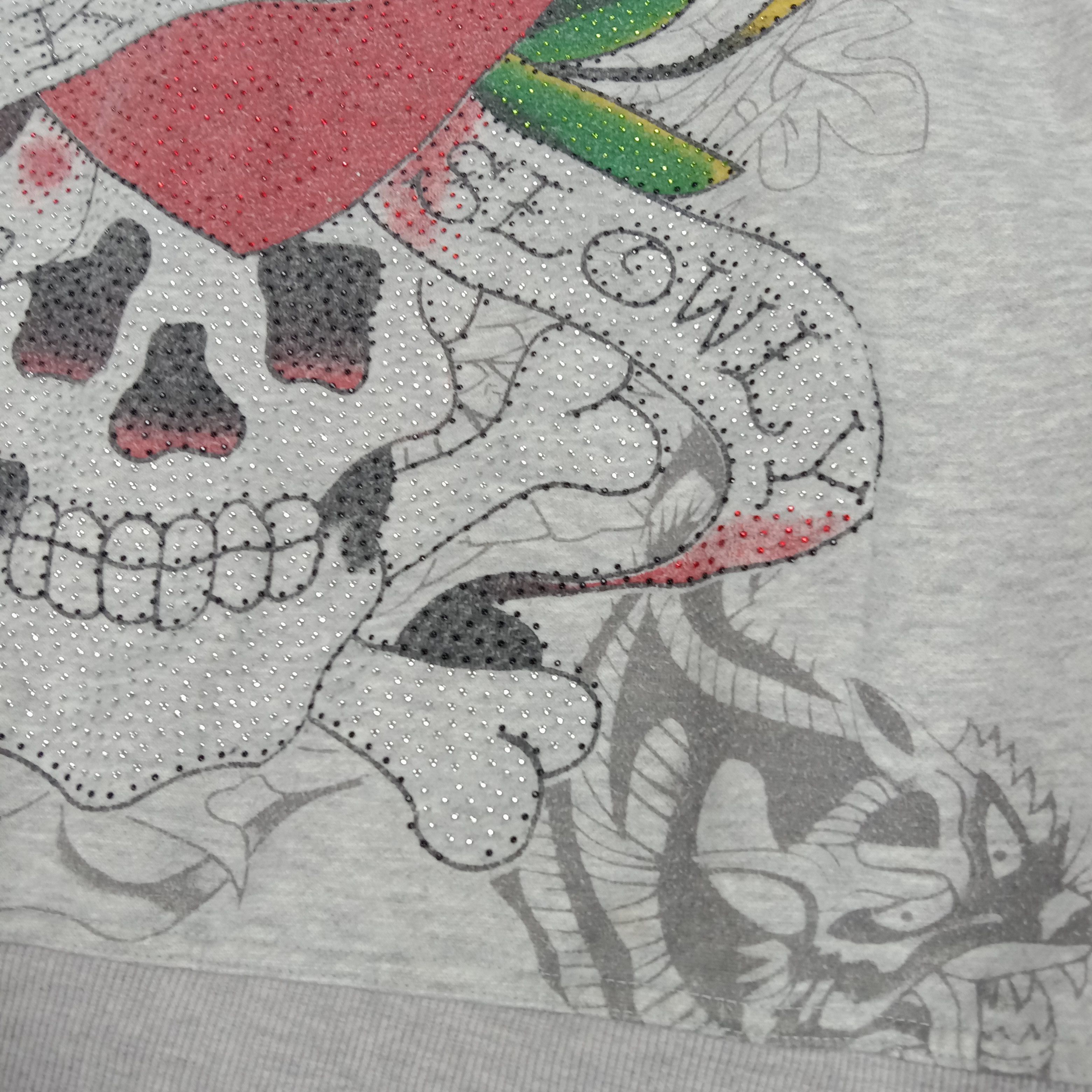 Christian Audigier × Ed Hardy × Vintage Ed Hardy by Christian Audiger Skull Art Hoodies Size US M / EU 48-50 / 2 - 10 Thumbnail