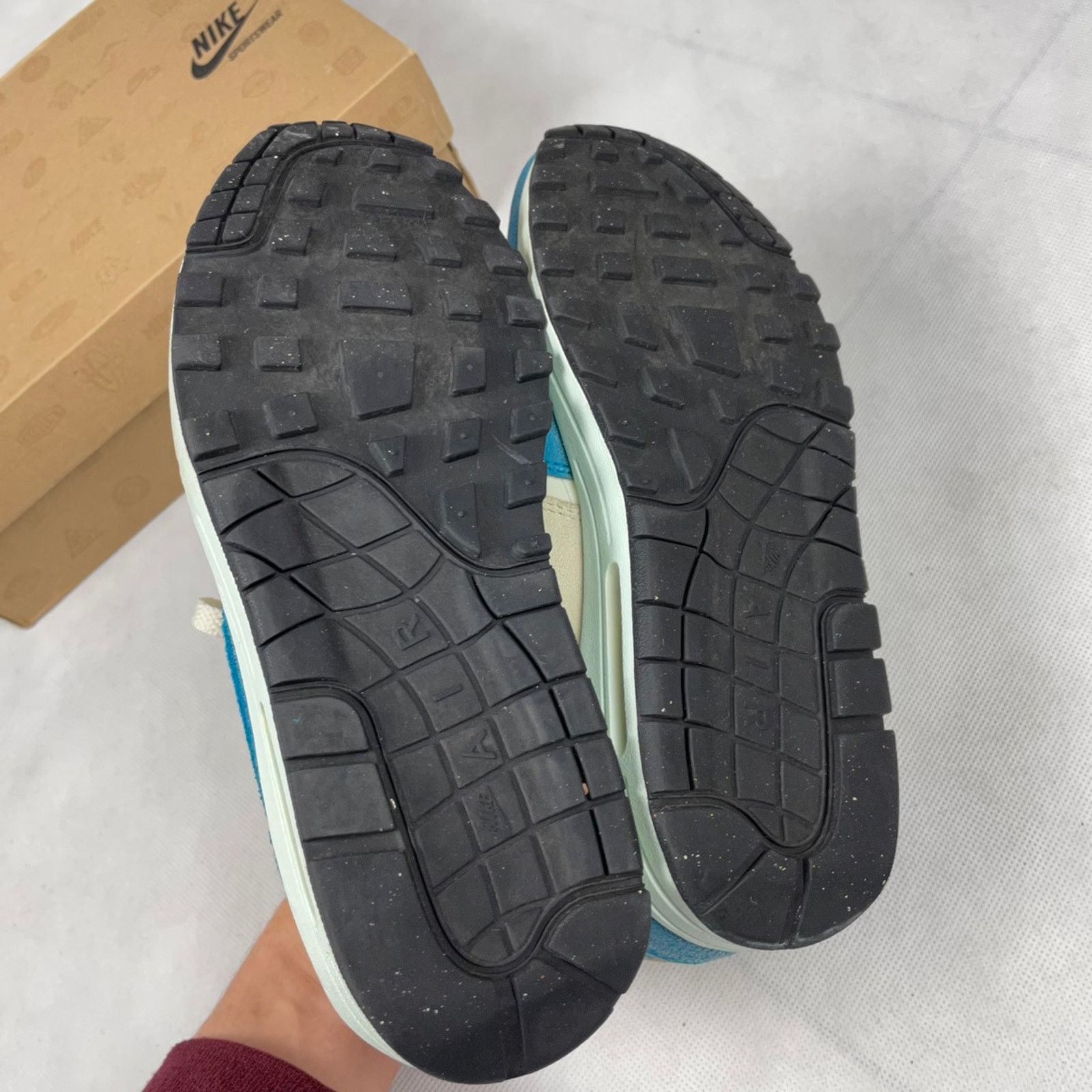 Nike × Vintage Nike Air Max 1 Vintage Sail Neo Turquoise Size US 6,5 Size US 6.5 / IT 36.5 - 13 Thumbnail