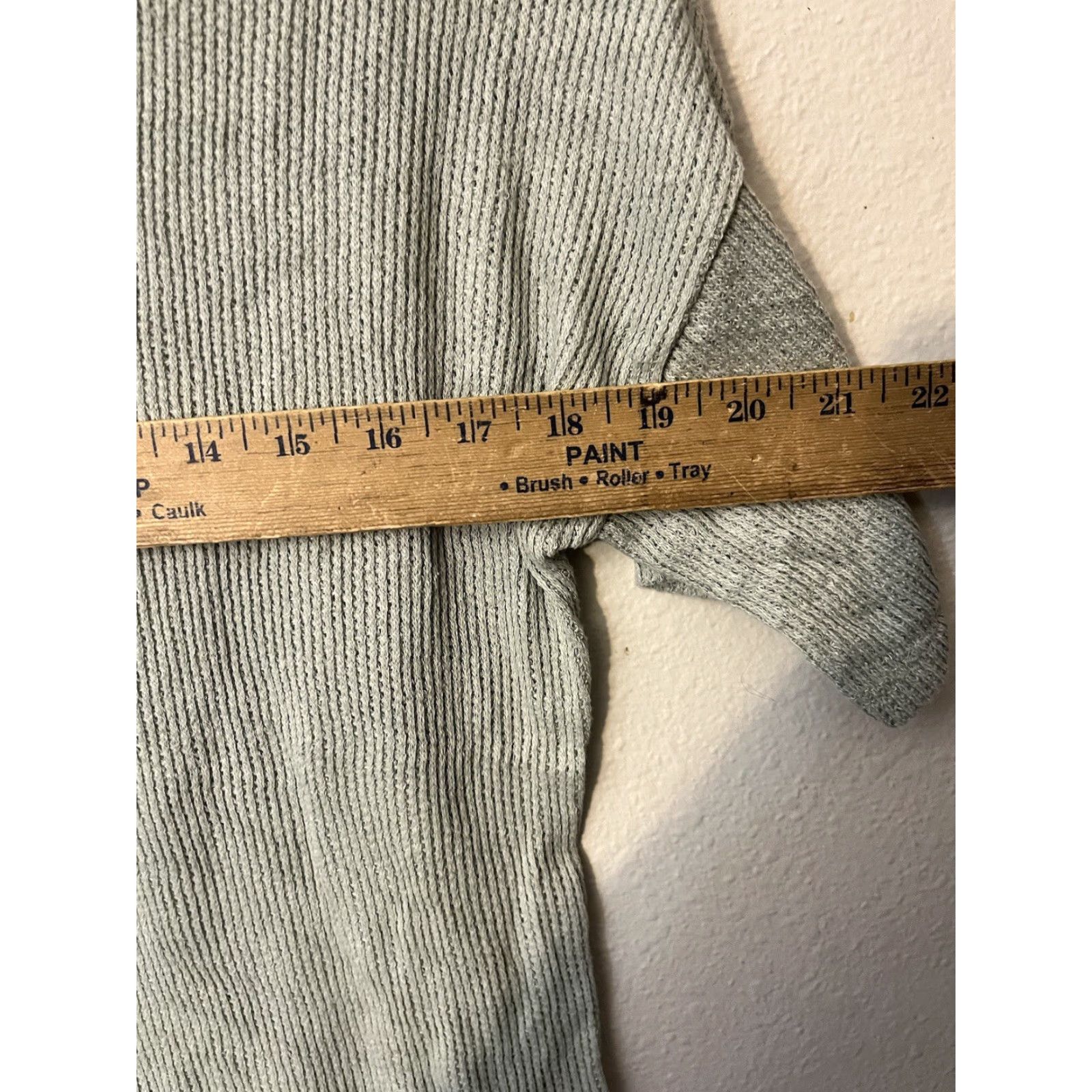 American Eagle Outfitters American Eagle Gray Short Sleeve Top Waffle Texture Size Medium Size M / US 6-8 / IT 42-44 - 5 Thumbnail