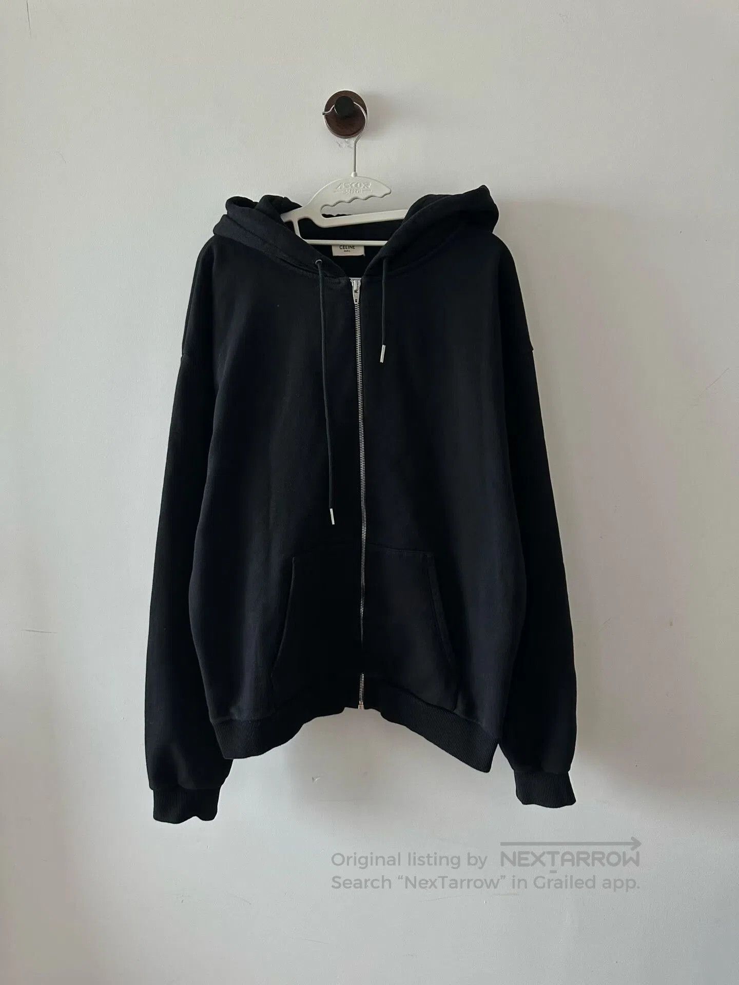 Celine CELINE Zip-up Hoodie with Hat Logo| Size US XL / EU 56 / 4 - 1 Thumbnail