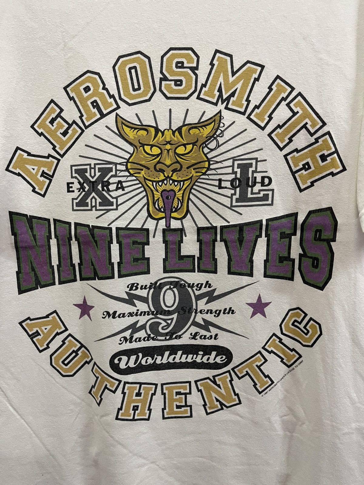 Vintage Vintage 90s Aerosmith " Nine Lives "Tour🔥🔥🔥 Size US L / EU 52-54 / 3 - 2 Thumbnail